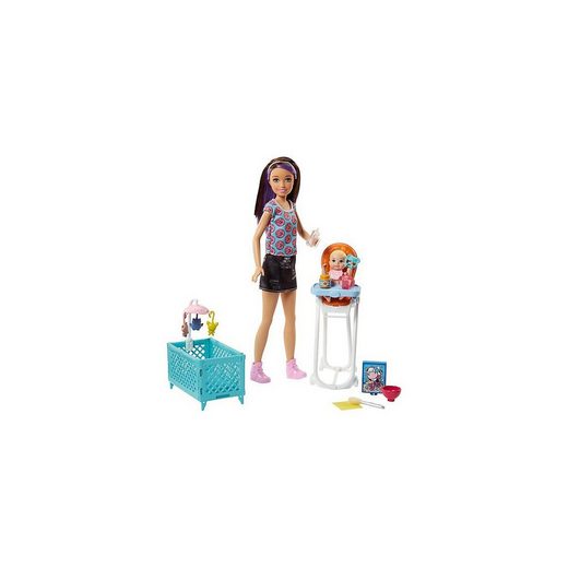 Mattel® Spielfigur »Barbie Skipper Babysitter Puppe (brünett),«