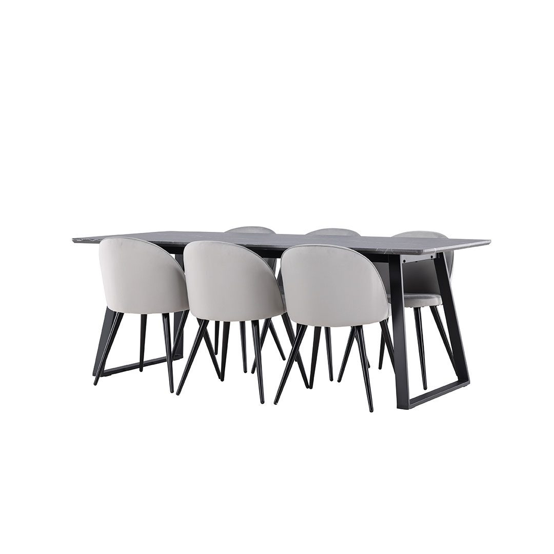 ebuy24 Essgruppe Malaga Essgruppe Esstisch 90x200cm günstig online kaufen