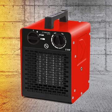 TROTEC Heizlüfter Energiesparen Keramiklüfter, 2000 W, Mit integriertem Thermostat für einen konstanten Luftstrom warmer Luft