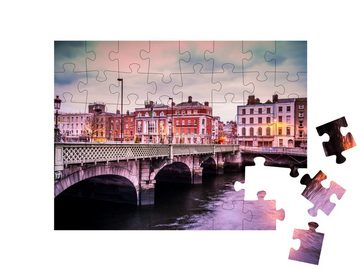 puzzleYOU Puzzle Grattan Bridge über dem Liffey, Dublin, Irland, 48 Puzzleteile, puzzleYOU-Kollektionen Irland, Dublin