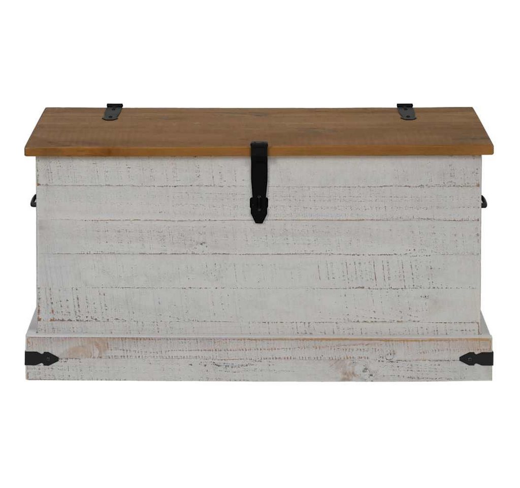 Thumbnail - vidaXL Aufbewahrungsbox Truhe HALDEN Weiß 91x48x47 cm Massivholz Kiefer (1 St)