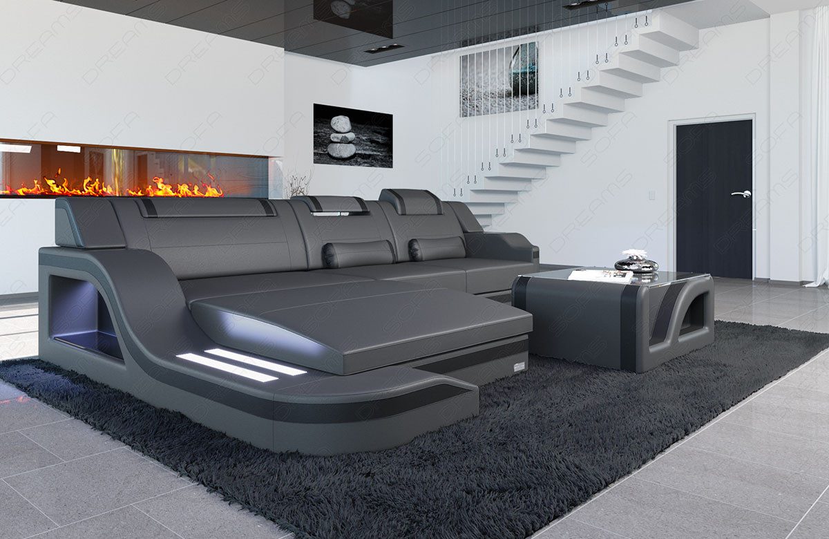 Sofa Dreams Ecksofa Ledersofa Palermo L günstig online kaufen