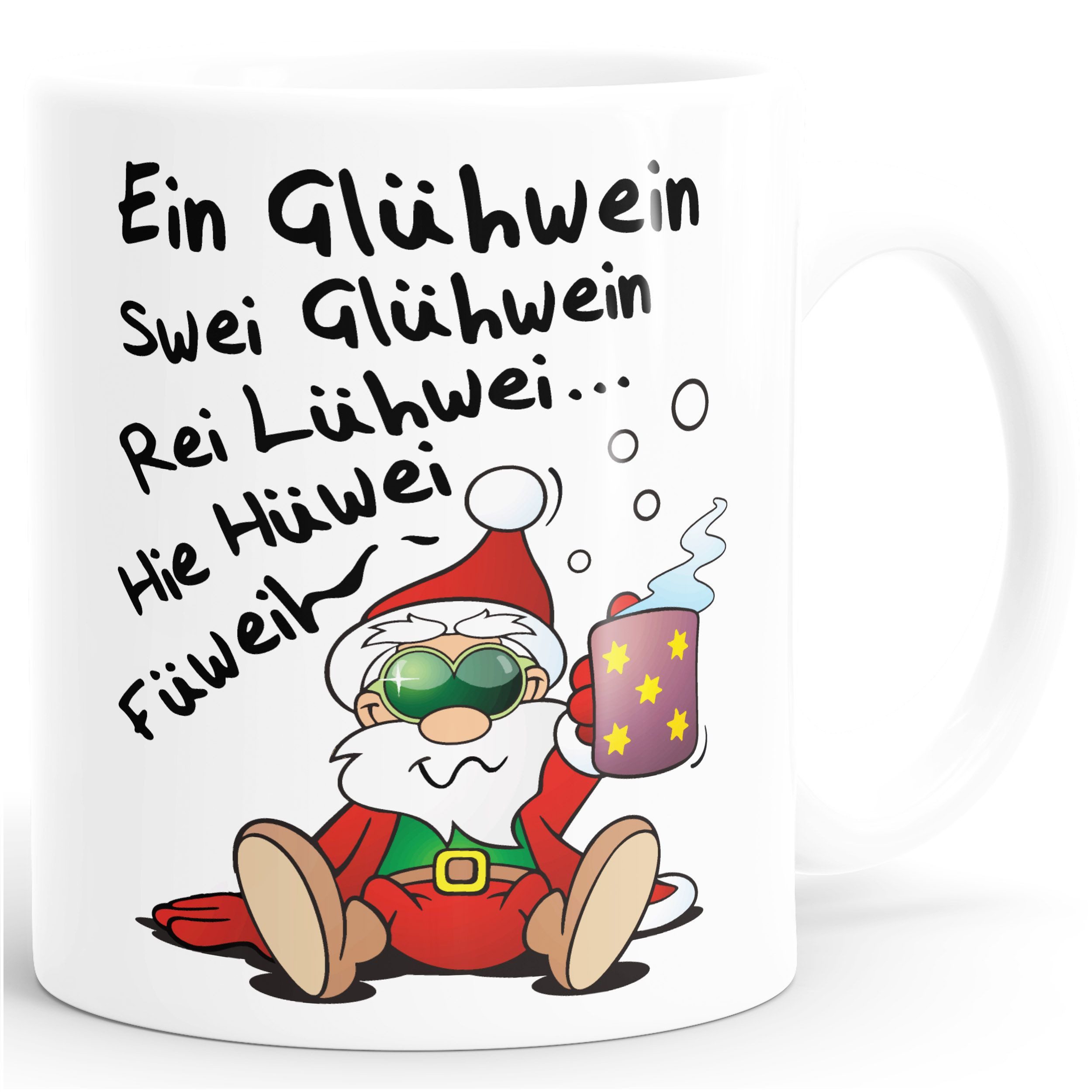 MoonWorks Tasse Kaffee-Tasse Glühwein Spruch lustig Weihnachten Weihnachtsmarkt, Keramik