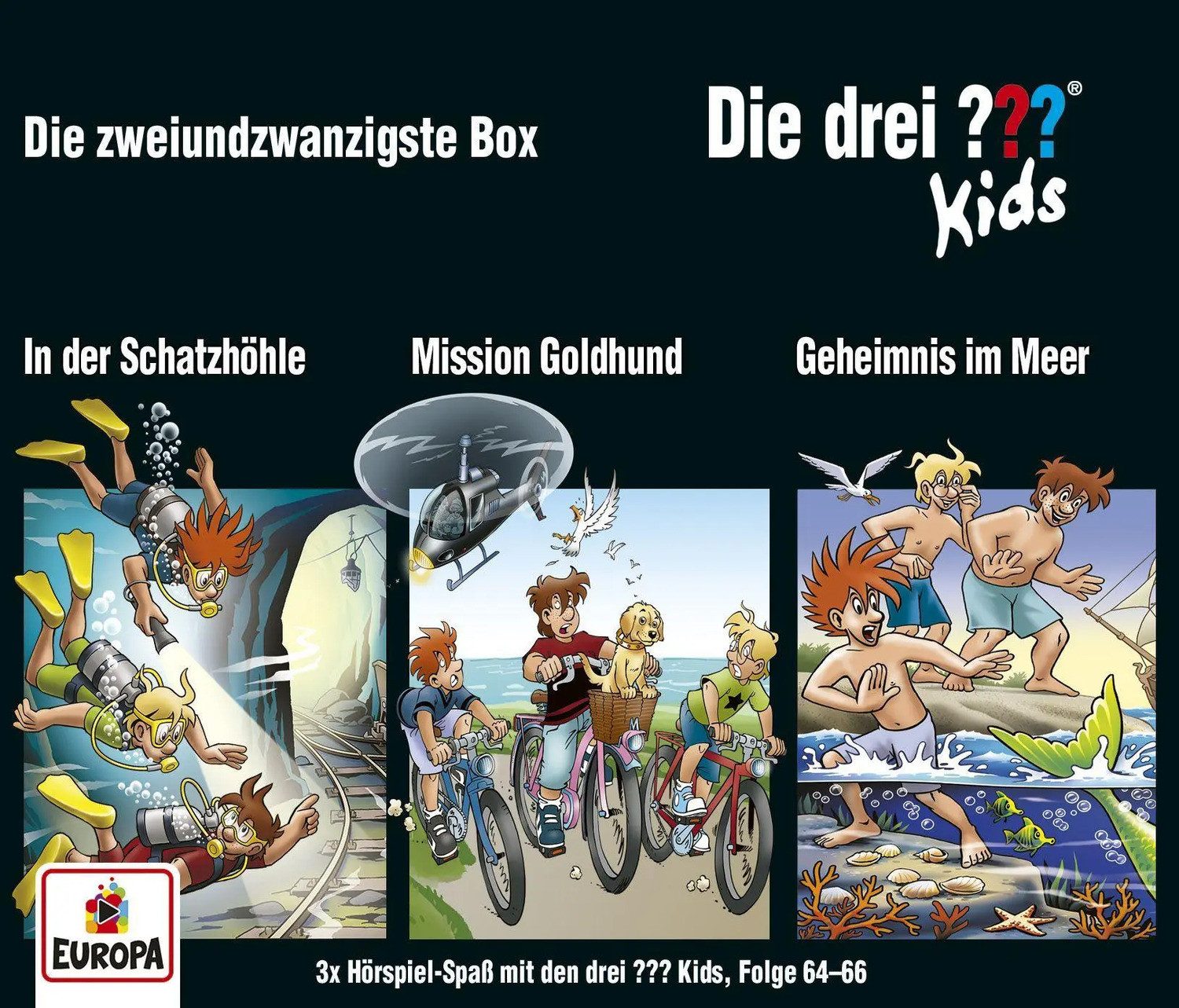 Hörspiel Die drei ??? Kids - 3er Box 22 (Folgen 64, 65, 66)