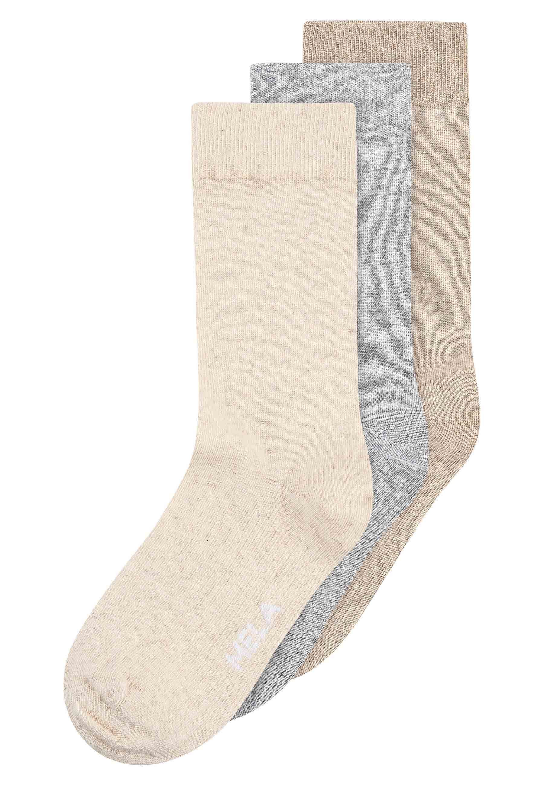 MELA Socken Basic Socken 3 Paare Das Elasthan "Roica" ist abbaubar, ohne Sc günstig online kaufen