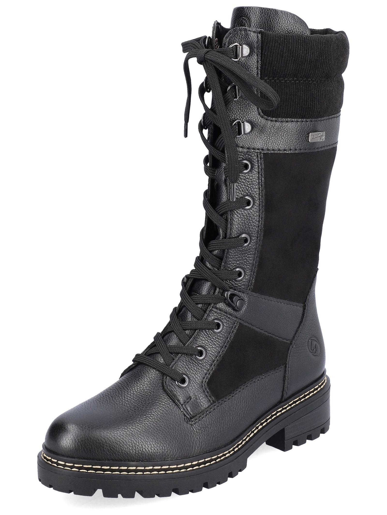 Remonte Stiefel Glattleder . Schnürstiefel