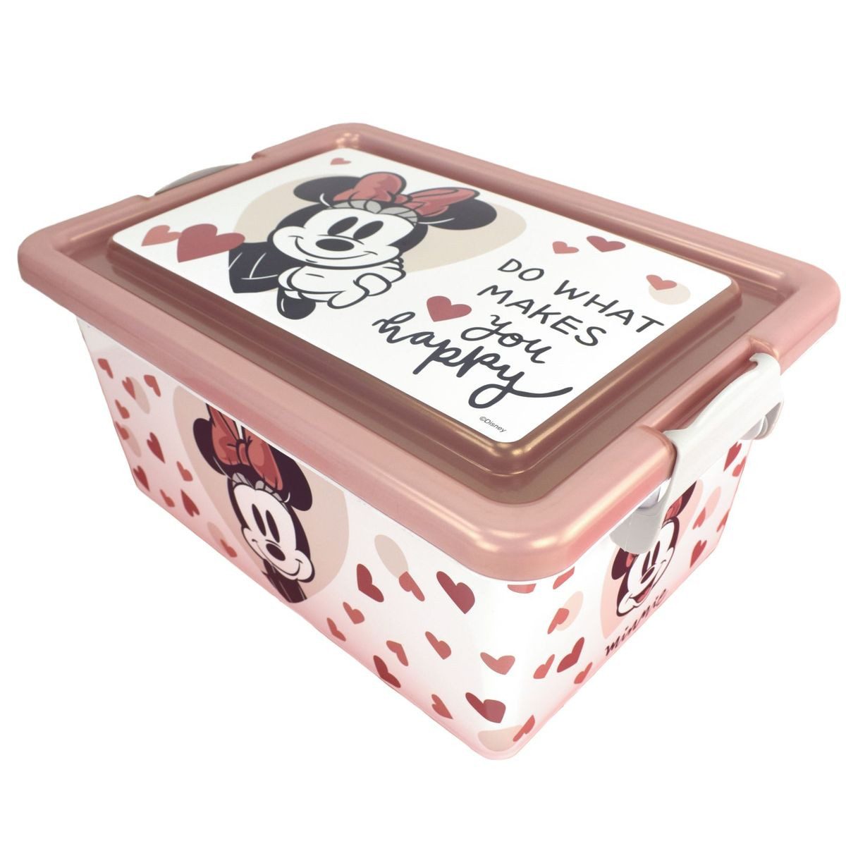 Stor Stapelbox Spielzeugkiste Disney Minnie Mickey Mouse Stapelbox Aufbewahrungsbox (1 St), stapelbar, mit Deckel