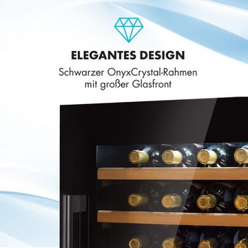 Klarstein Weinkühlschrank Vinsider 35 bottle Duo, für 35 Standardflaschen á 0,75l,Wein Flaschenkühlschrank Weintemperierschrank Weinschrank Kühlschrank