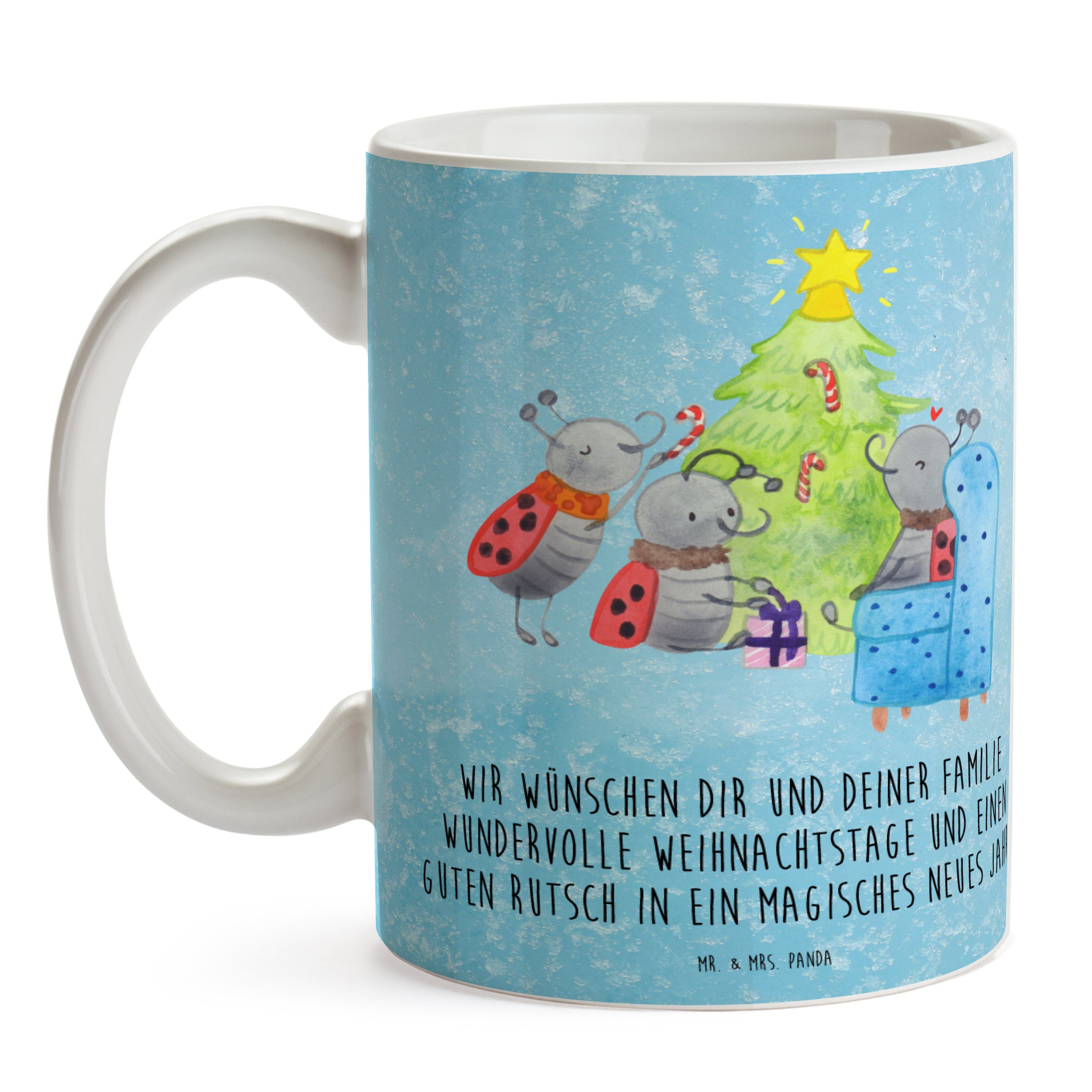 Tasse - & Weihnachten Mrs. Büro Mr. Kaffeebecher, Tasse, Eisblau Keramik Smörle Geschenk, Ta, Panda -