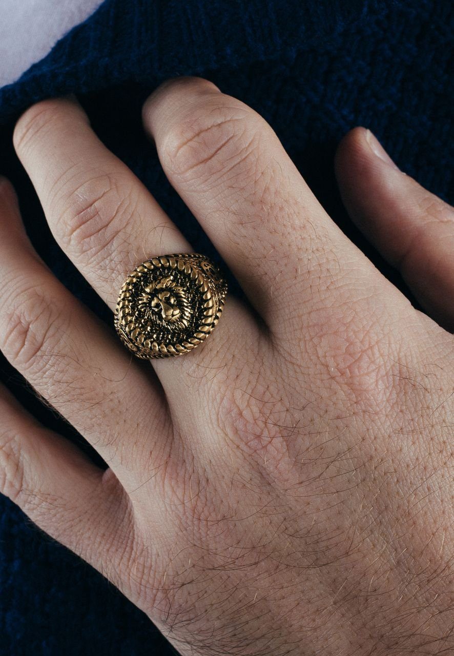 Akitsune Siegelring Imperator Ring Gold EU 65 - UK V - US 11