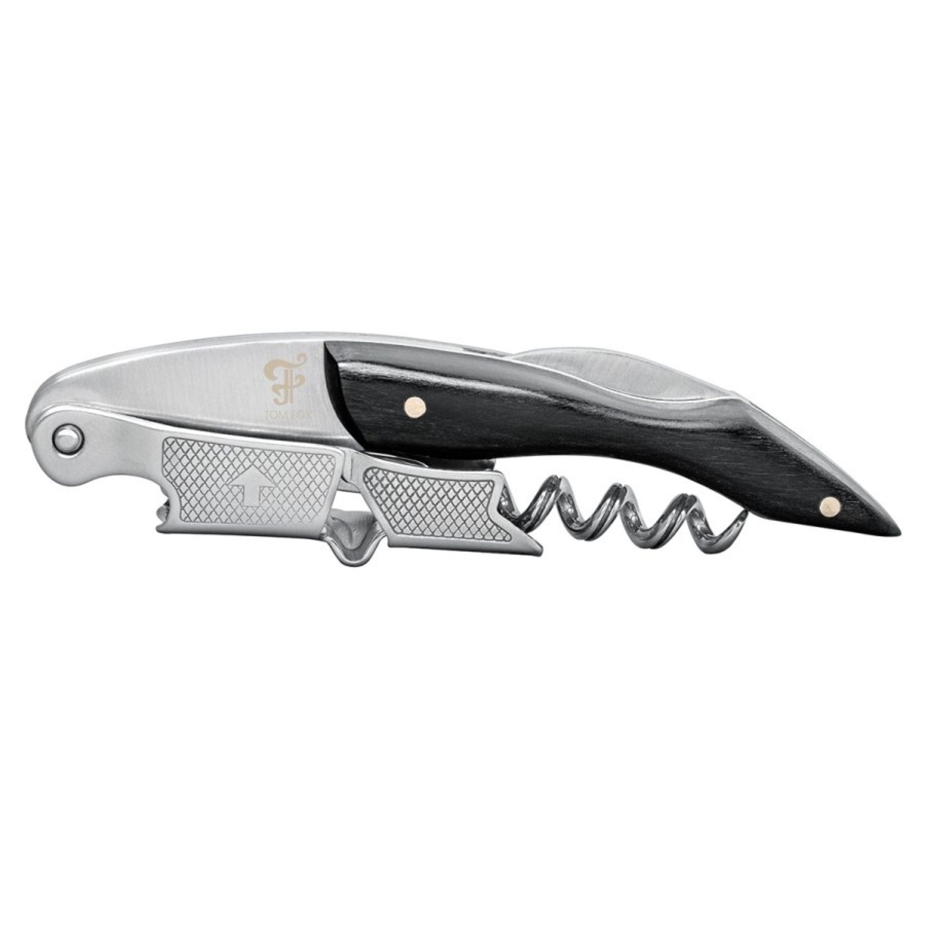 Korkenzieher Kellnermesser Petit Noir mit Ebenholzgriff