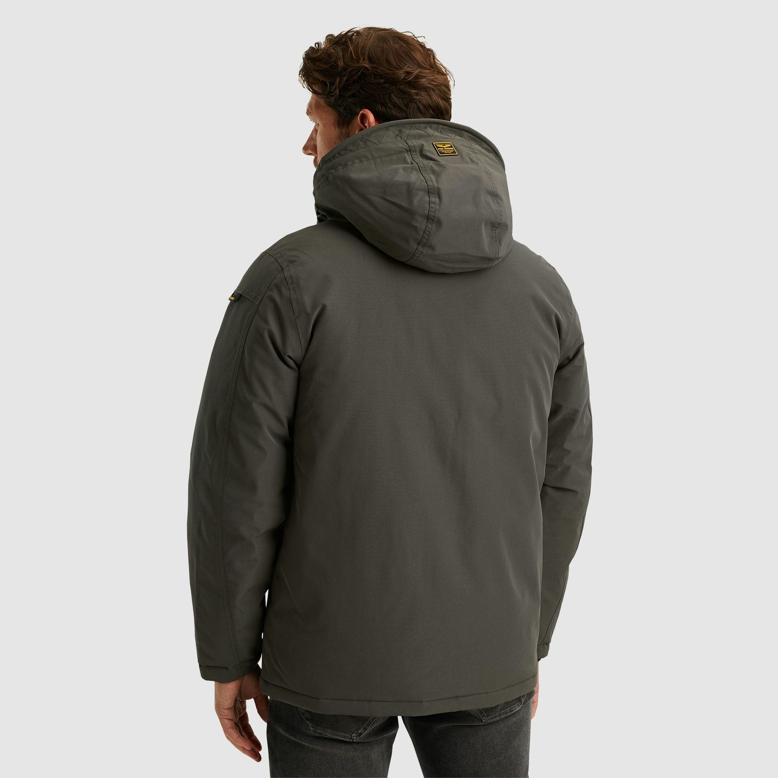 PME LEGEND Outdoorjacke Semi long jacket STEARPACKER Ottoman mit Kapuze