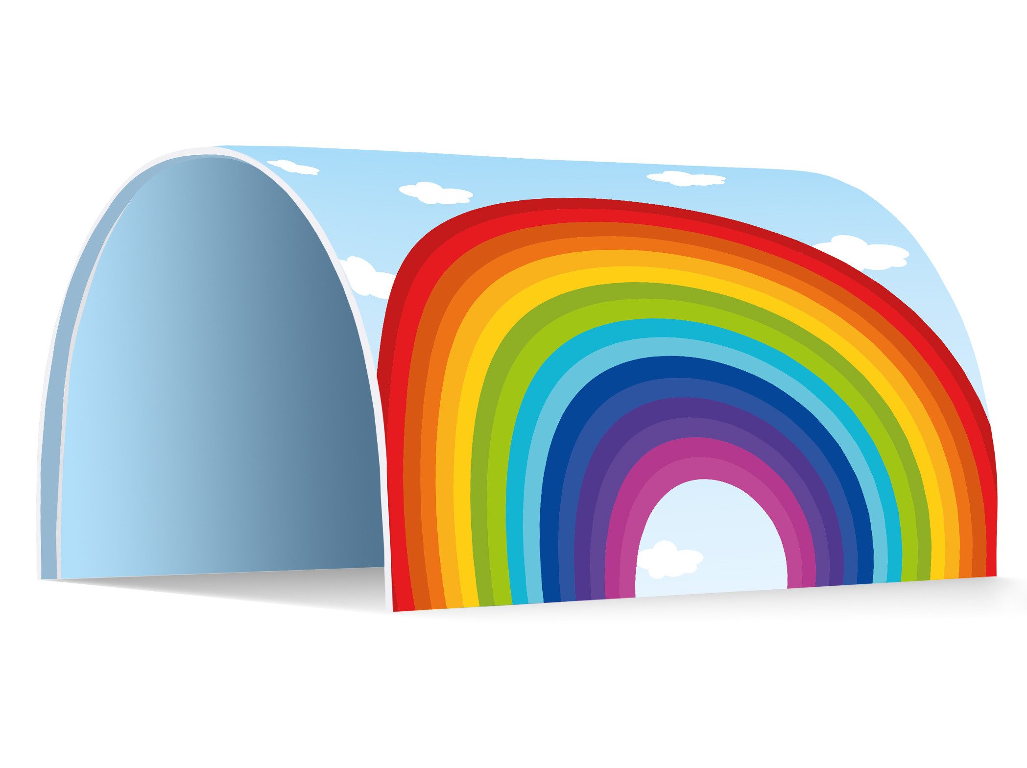 Ticaa Betttunnel Tunnel "Einhorn Rainbow" für Hoch- und