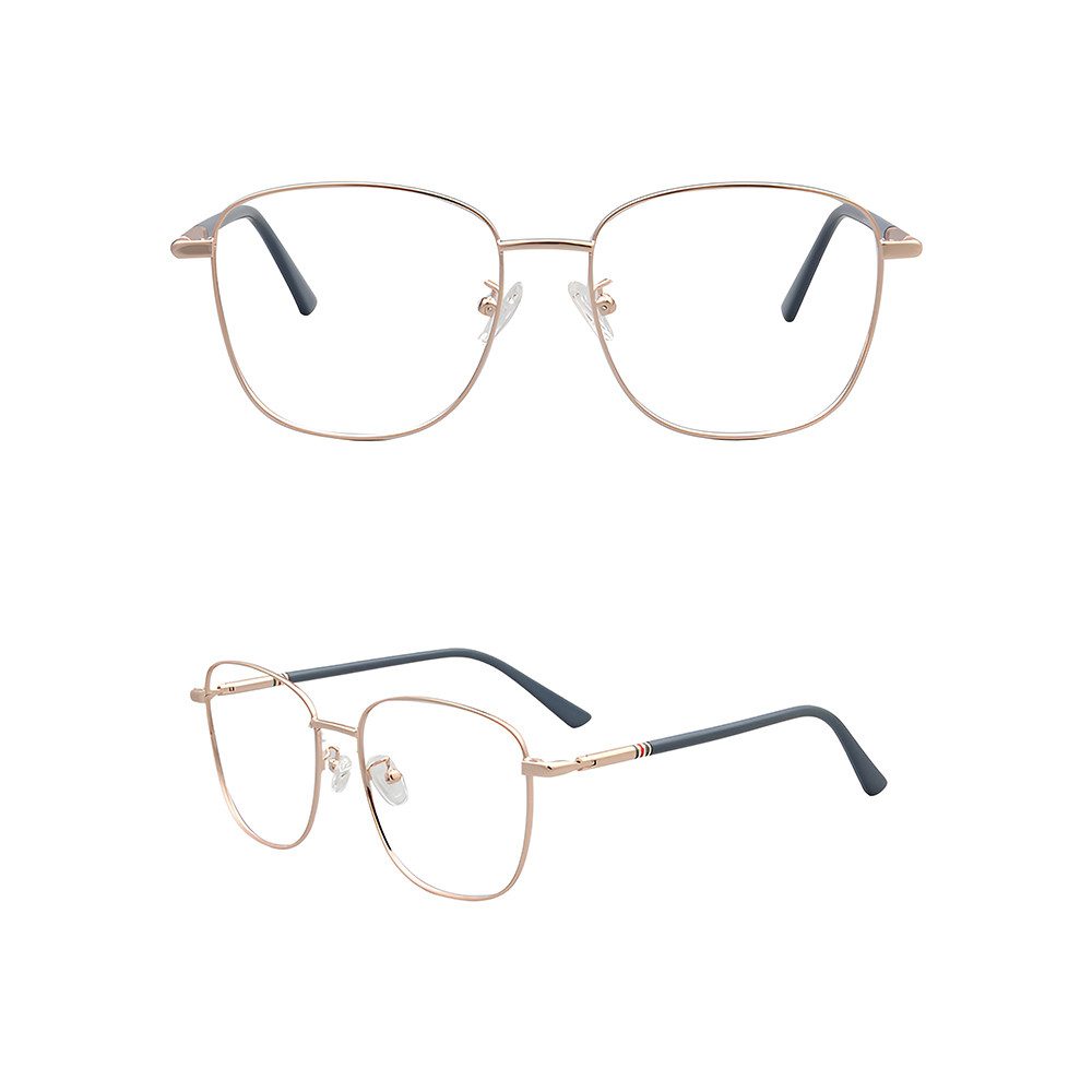 PACIEA Lesebrille Damen Herren Anti Blaulicht Oversized Metall Anti-Müdigkeit