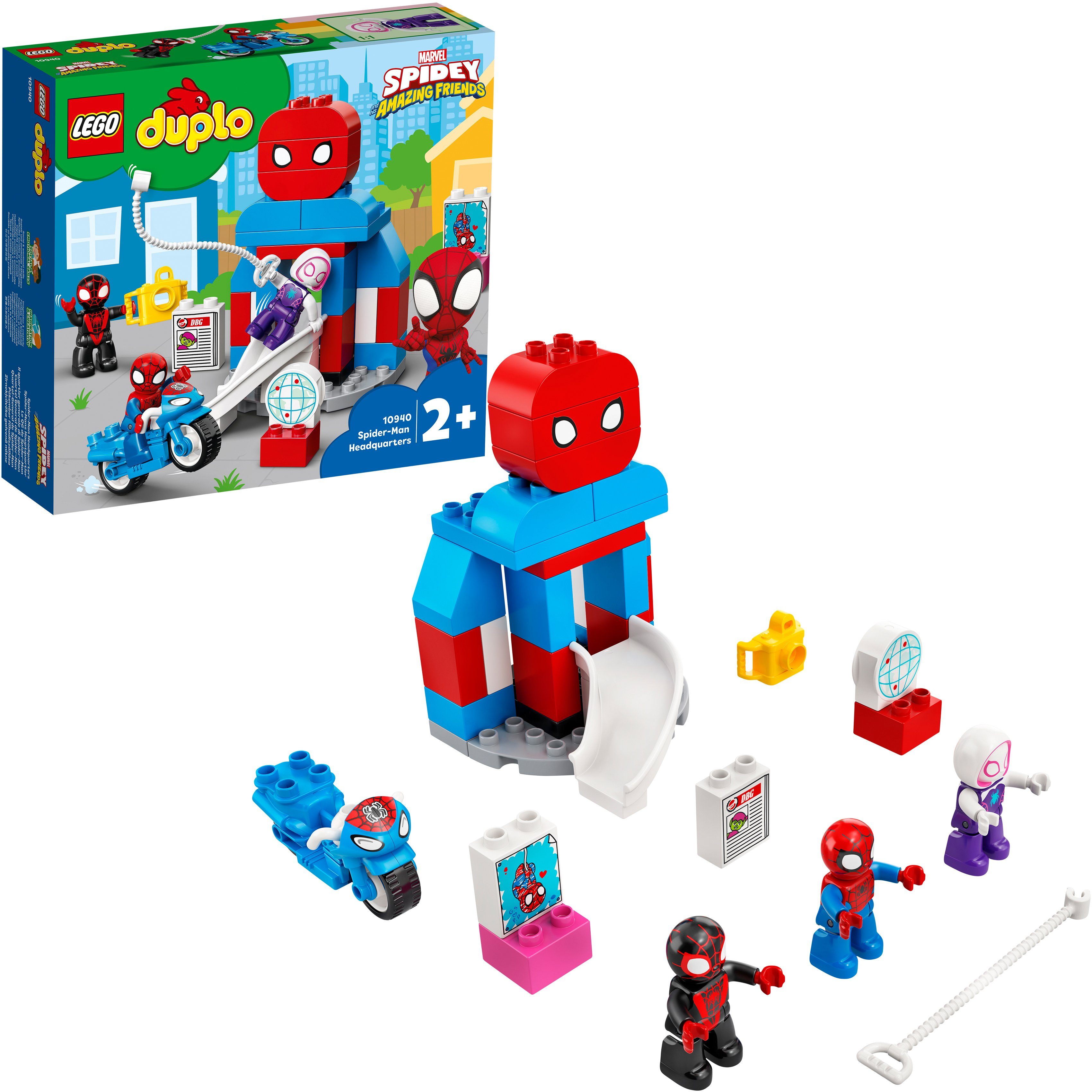 Image of LEGO® Konstruktionsspielsteine »Spider-Mans Hauptquartier (10940), LEGO® DUPLO® Super Heroes«, (36 St)