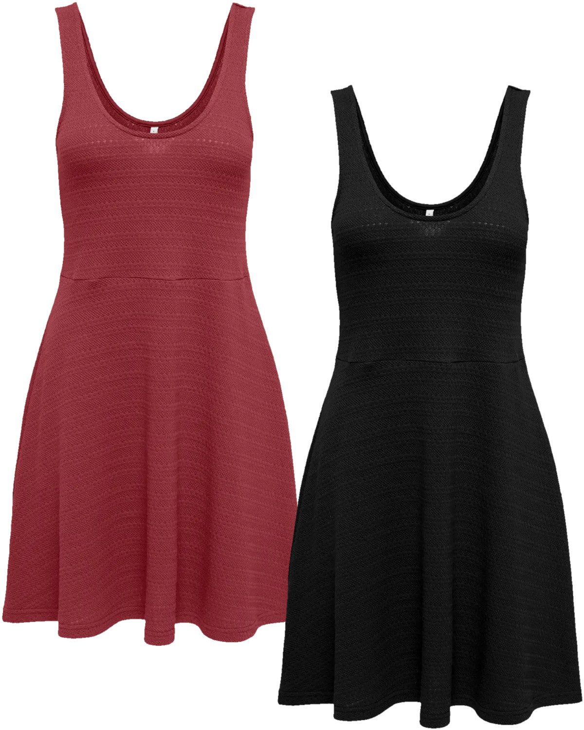 ONLY Sommerkleid (Spar Set) mit breiten Trägern im Doppelpack günstig online kaufen