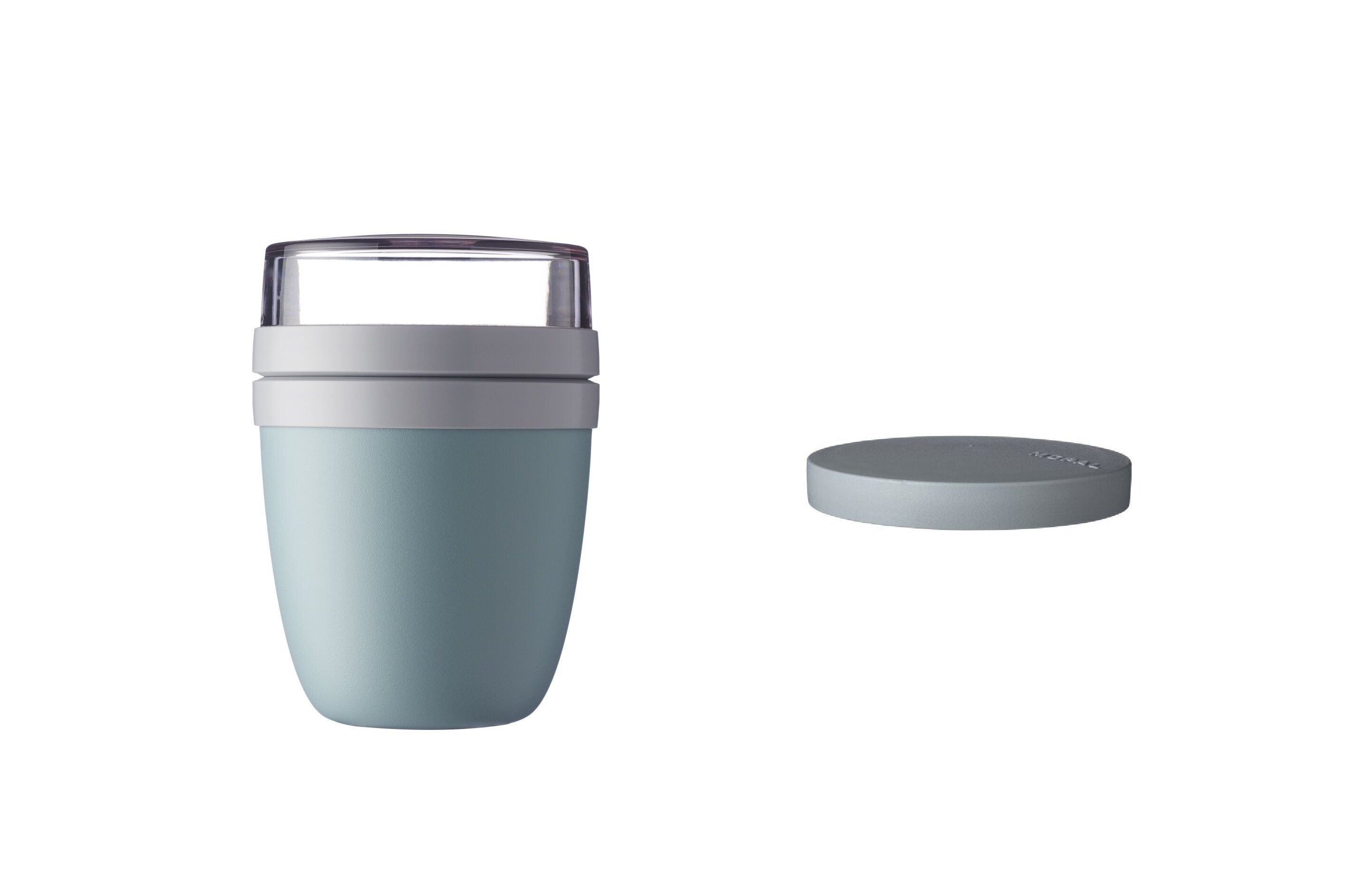 Mepal Lunchbox Lunchpot Switch Ellipse, praktischer Müslibecher, Nordic Green, Polypropylen (PP), PCTG, tiefkühl-, mikrowellen- & spülmaschinengeeignet