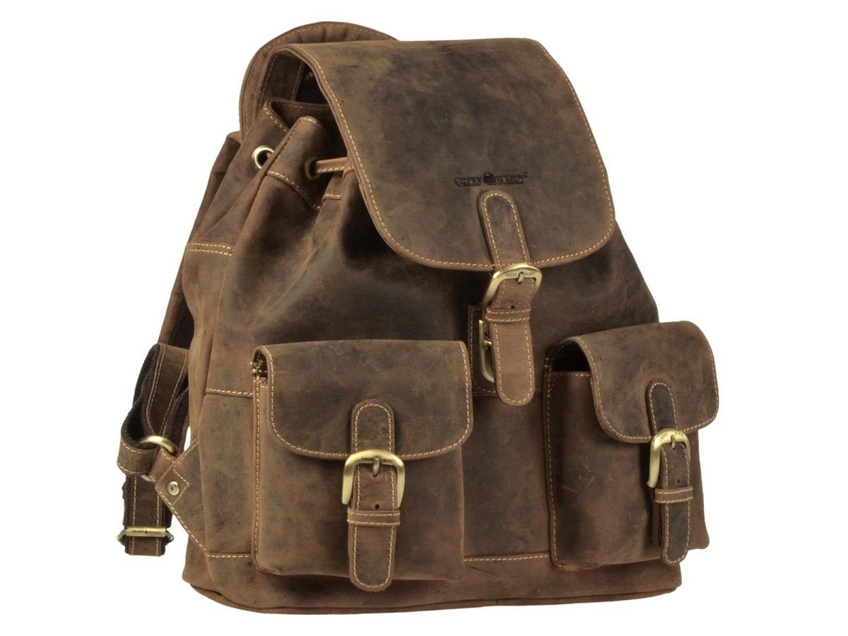 Greenburry Tagesrucksack Vintage, Rucksack, DayPack, BackPack, Leder