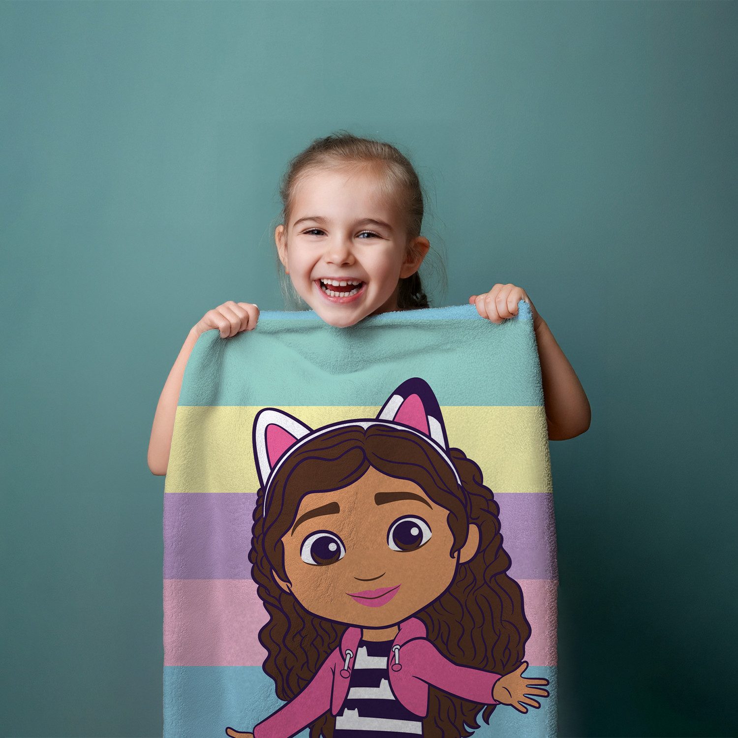 Jerry Fabrics Handtücher Gabby's Dollhouse Duschtuch Strandtuch Badetuch 70 x 140 cm, (1 Duschtuch, 1-St), Langlebig
