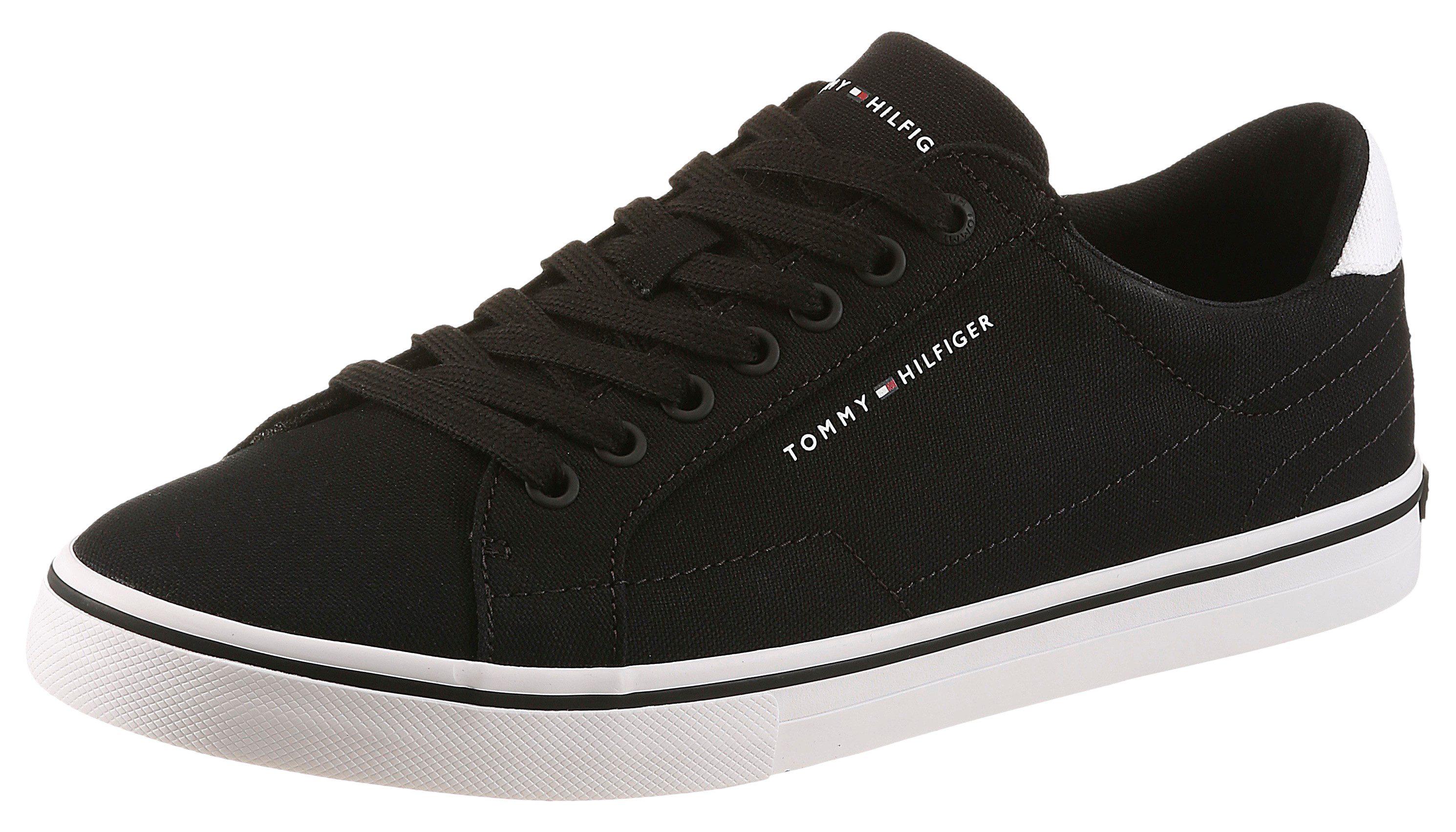 Tommy Hilfiger VULC CORE LONG LACE Sneaker Freizeitschuh, Halbschuh, Schnürschuh mit Kontrastbesatz an der Ferse