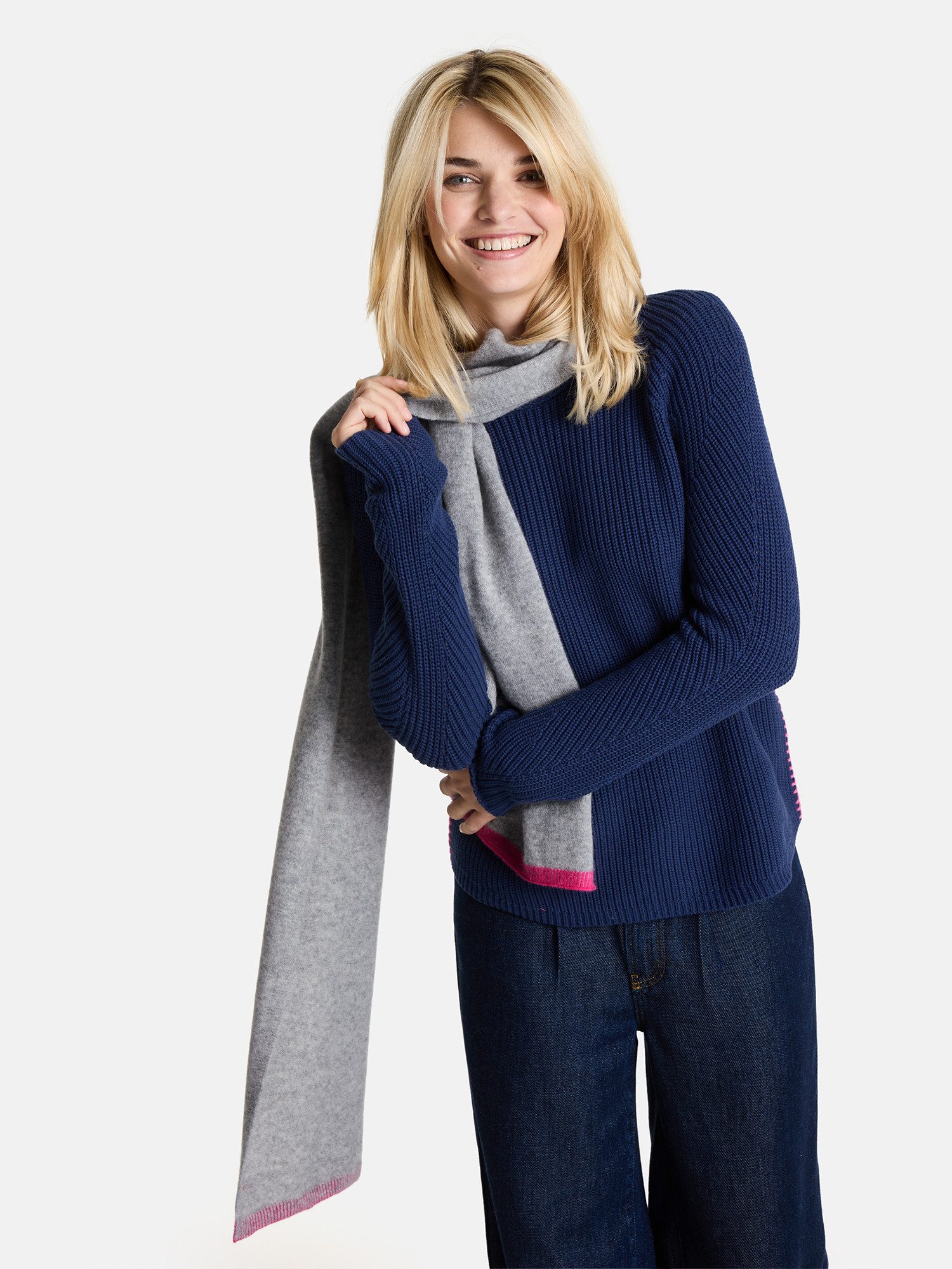 Lieblingsstück Schal Damen-Strickschal, aus Wolle und Kaschmir