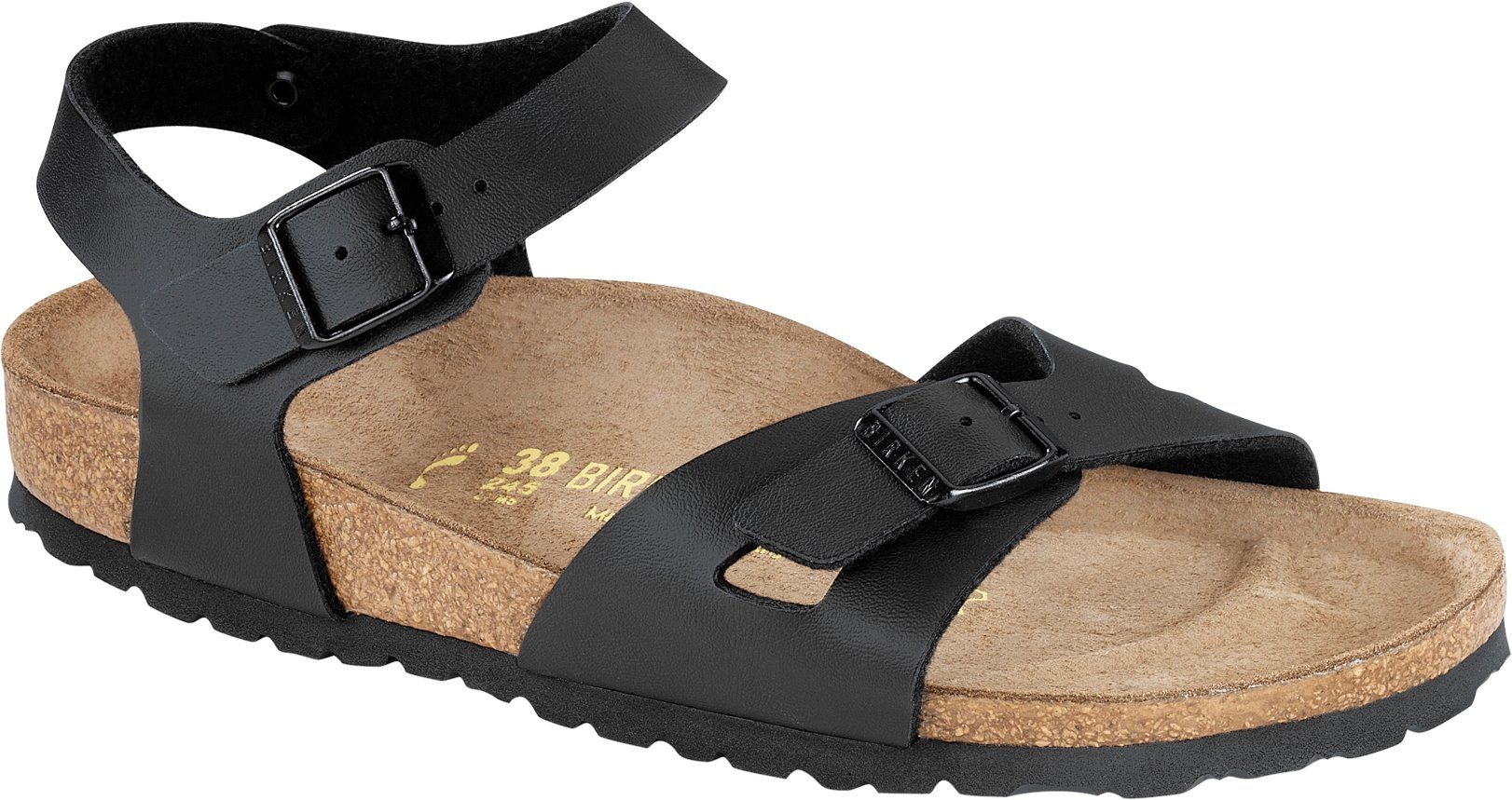 Birkenstock BIRKENSTOCK Fersenriemen Rio schwarz BF 031791 + 031793 Sandale,  Sandale mit Fersenriemen