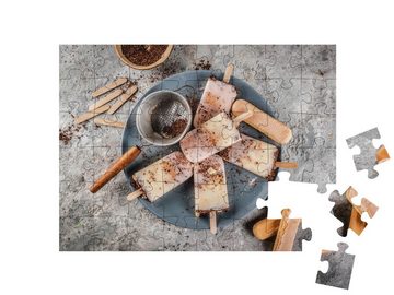 puzzleYOU Puzzle Tiramisu Popsicles, eine köstliche Erfrischung, 48 Puzzleteile, puzzleYOU-Kollektionen Essen und Trinken