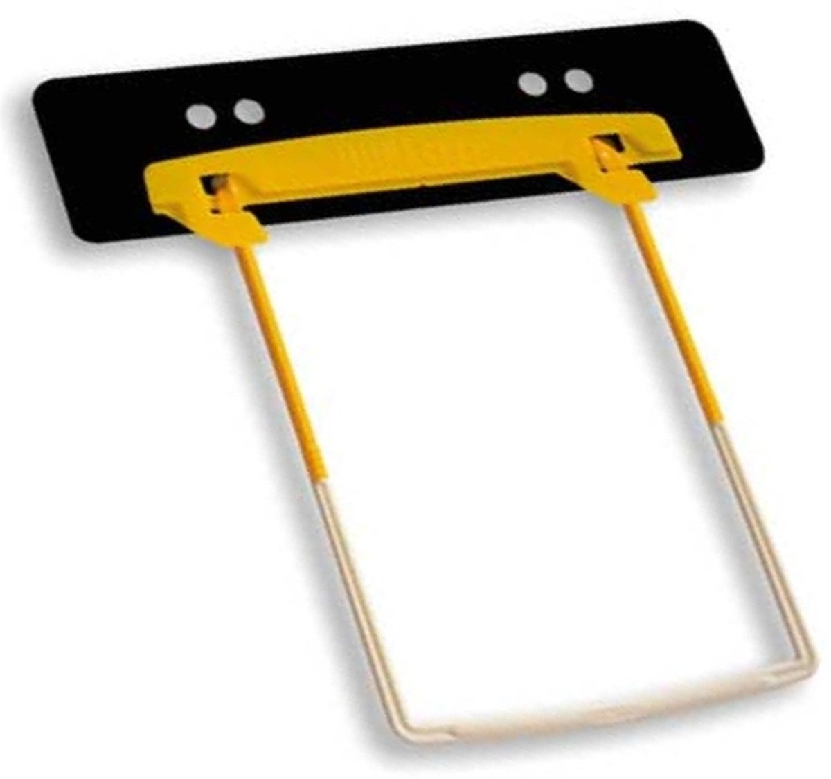 JALEMA Abheftstreifen Heftmechanik Clip schwarz mit Heftstreifen VE=10 Stück.