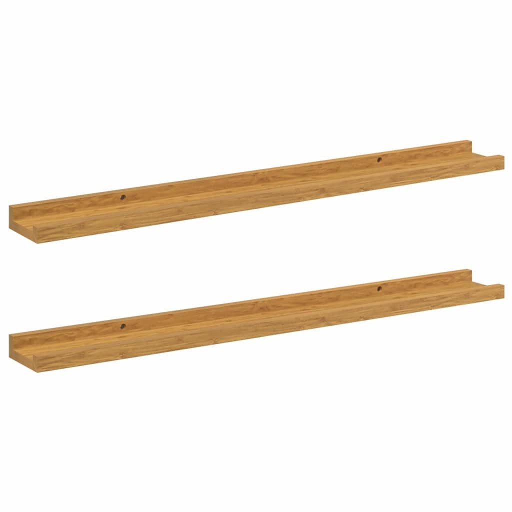 vidaXL Regal Wandregal 2 stk. Beige 80 x 9 x 3 cm Holzwerkstoff, 2-tlg., Wandregal 2 stk. Beige 80 x 9 x 3 cm Holzwerkstoff