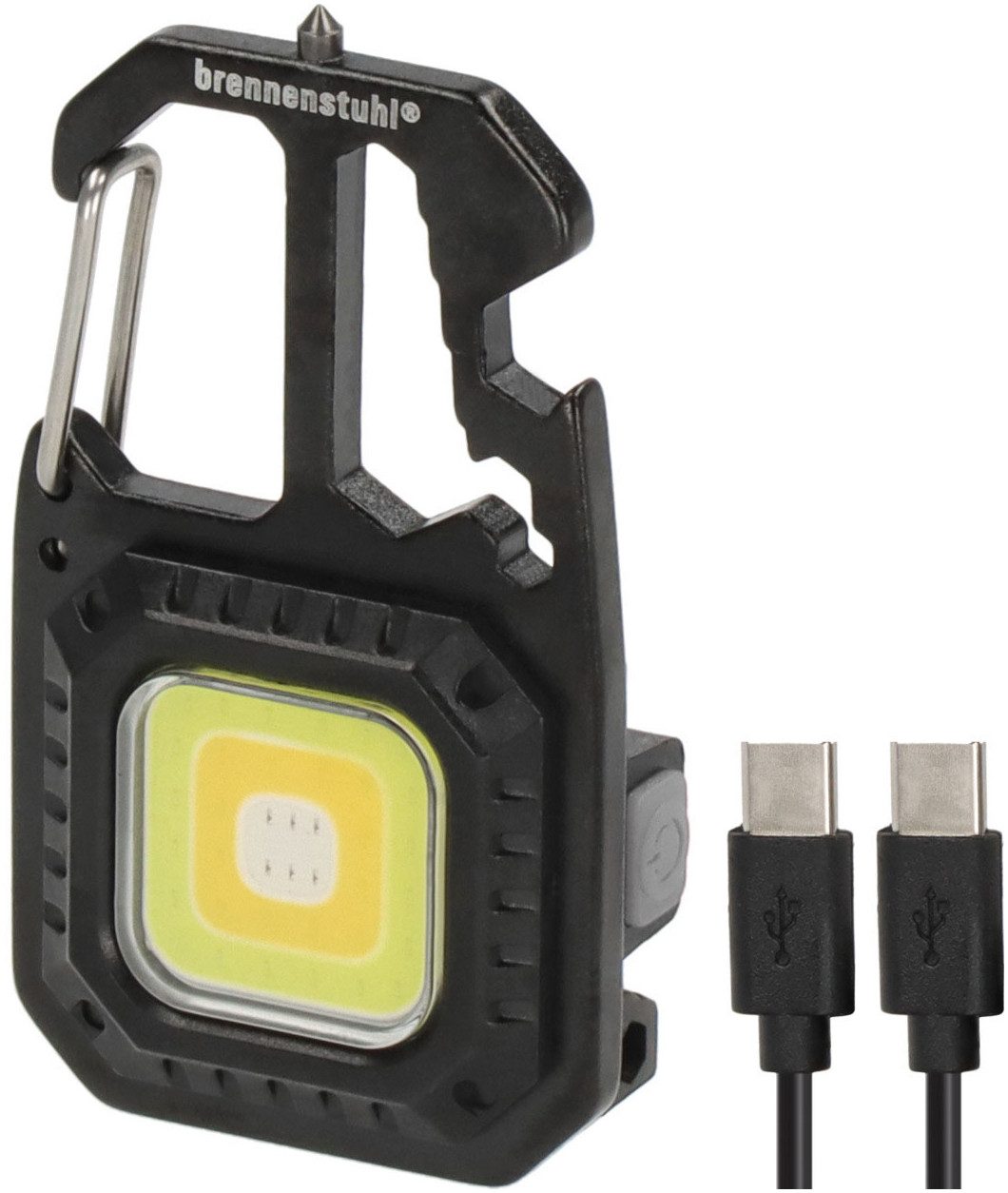 Brennenstuhl Arbeitsleuchte Mini LED Taschenlampe MTL 600 A, Ein-/Ausschalter, Nachtlichtfunktion, USB-Ladefunktion, LED fest integriert, rot, Kaltweiß, Warmweiß
