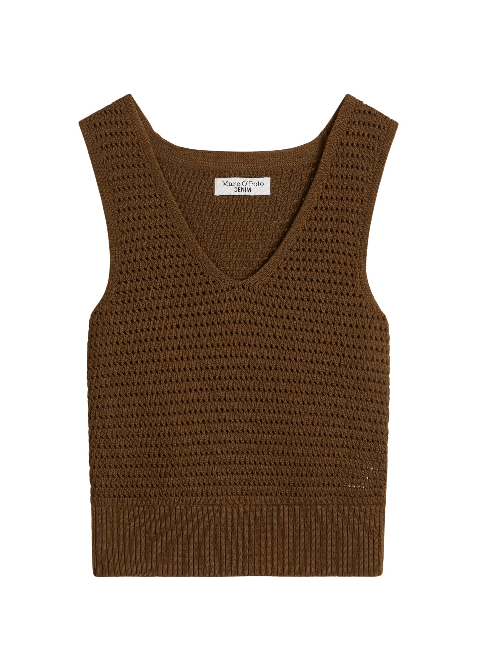 Marc O'Polo DENIM 3/4 Arm-Pullover Knit Top, Sleeveless, V-Neck