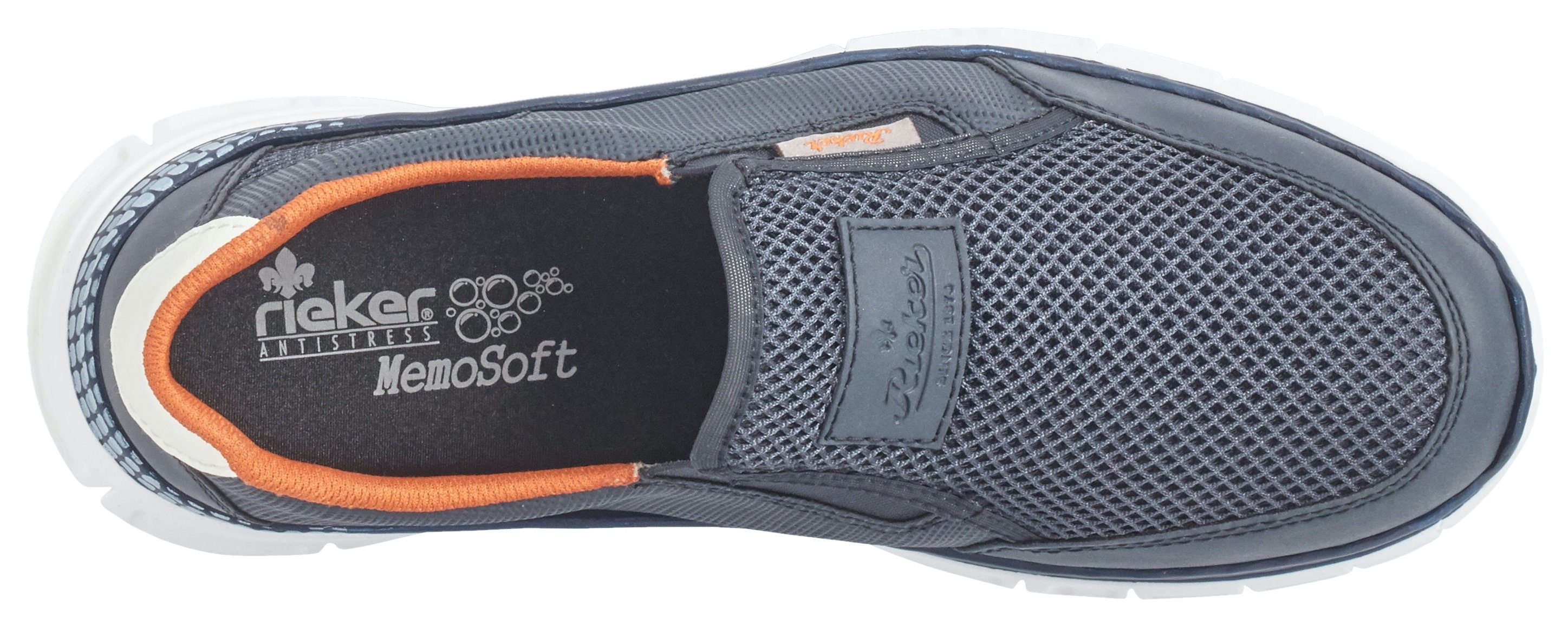 Schuhe Sneaker Rieker Slip-On Sneaker mit MemoSoft-Ausstattung