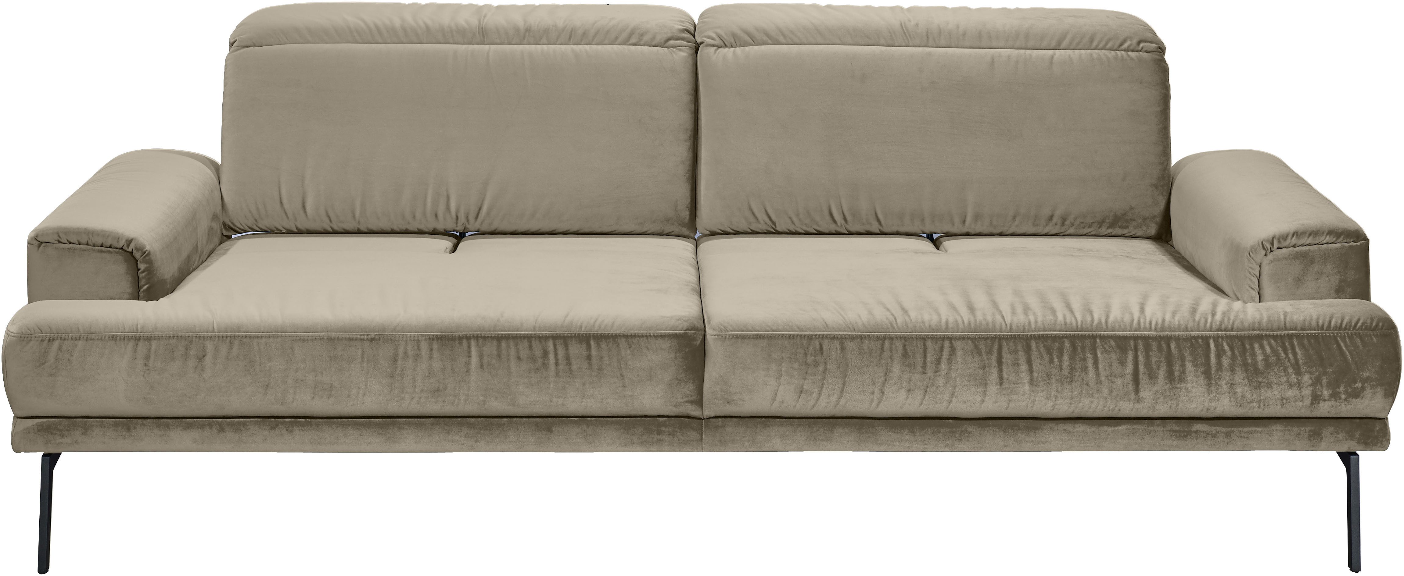 Musterring 3-Sitzer MR 4580, inkl. Kopf- und Sitztiefenverstellung, Fuß schwarz, B228 x T103 cm