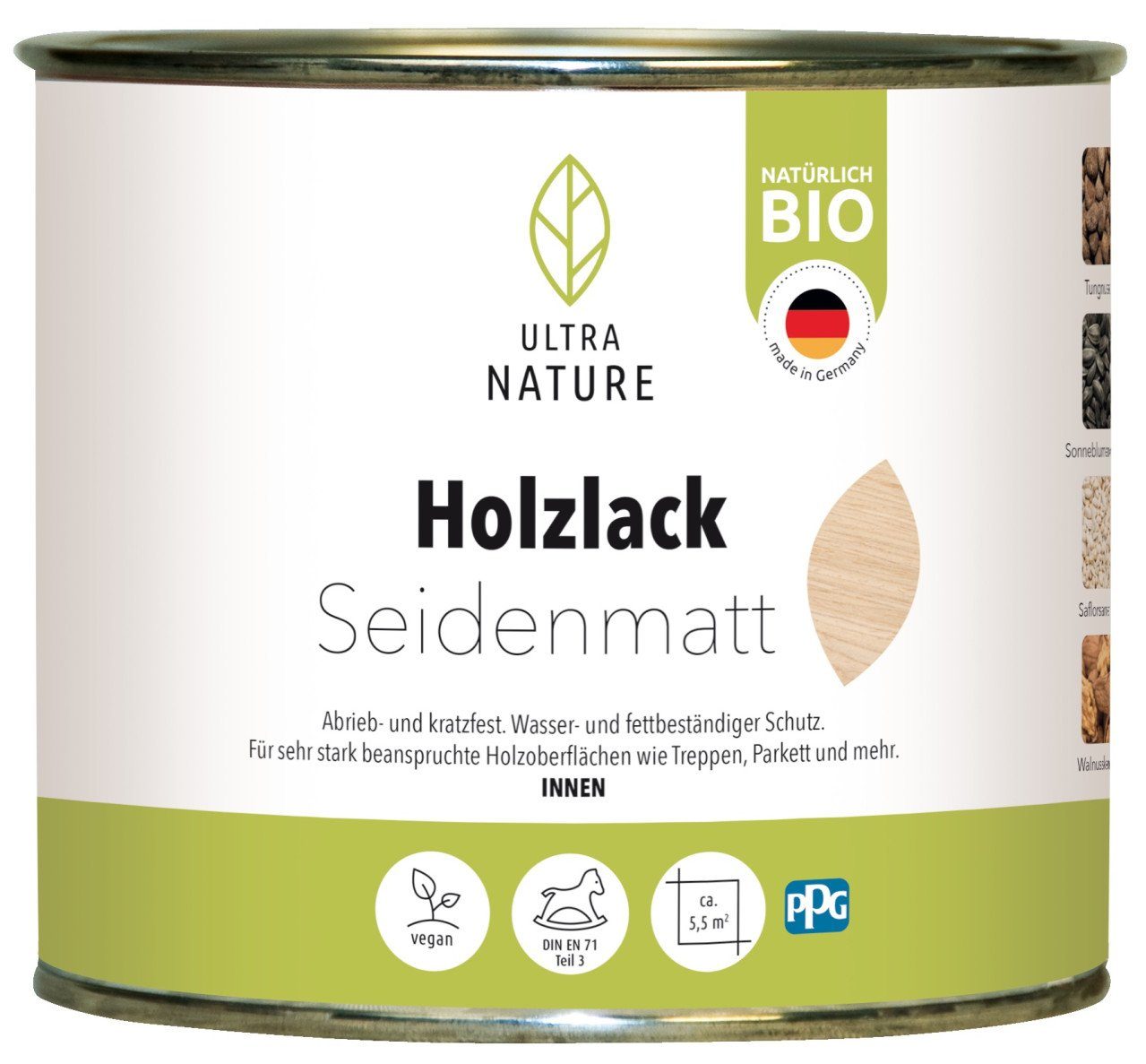 ULTRA NATURE Holzlack Ultra Nature Holzlack 375 ml seidenmatt