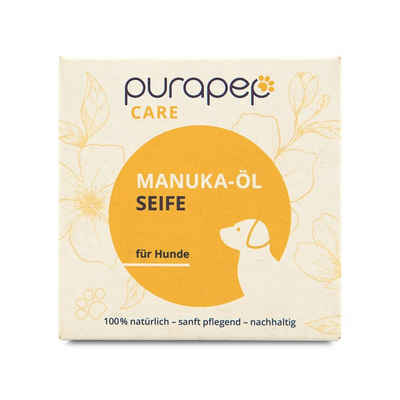 purapep Fellpflege purapep Care Manuka-Öl Hundeseife für wunderbares Kuschelfell 100 g, 100 ml