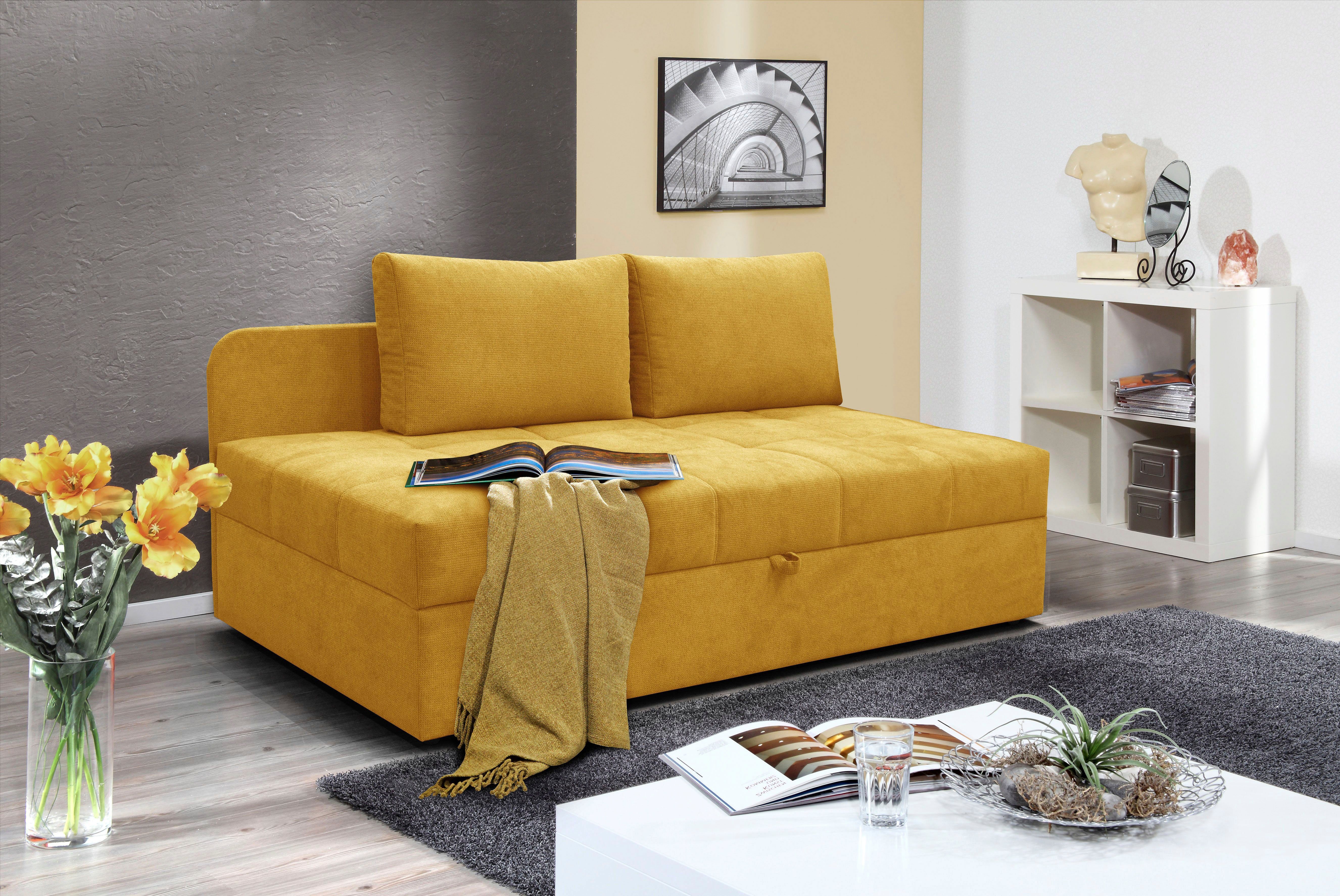 alina Schlafsofa Marla, inkl. Stauraum und 2 Rückenkissen