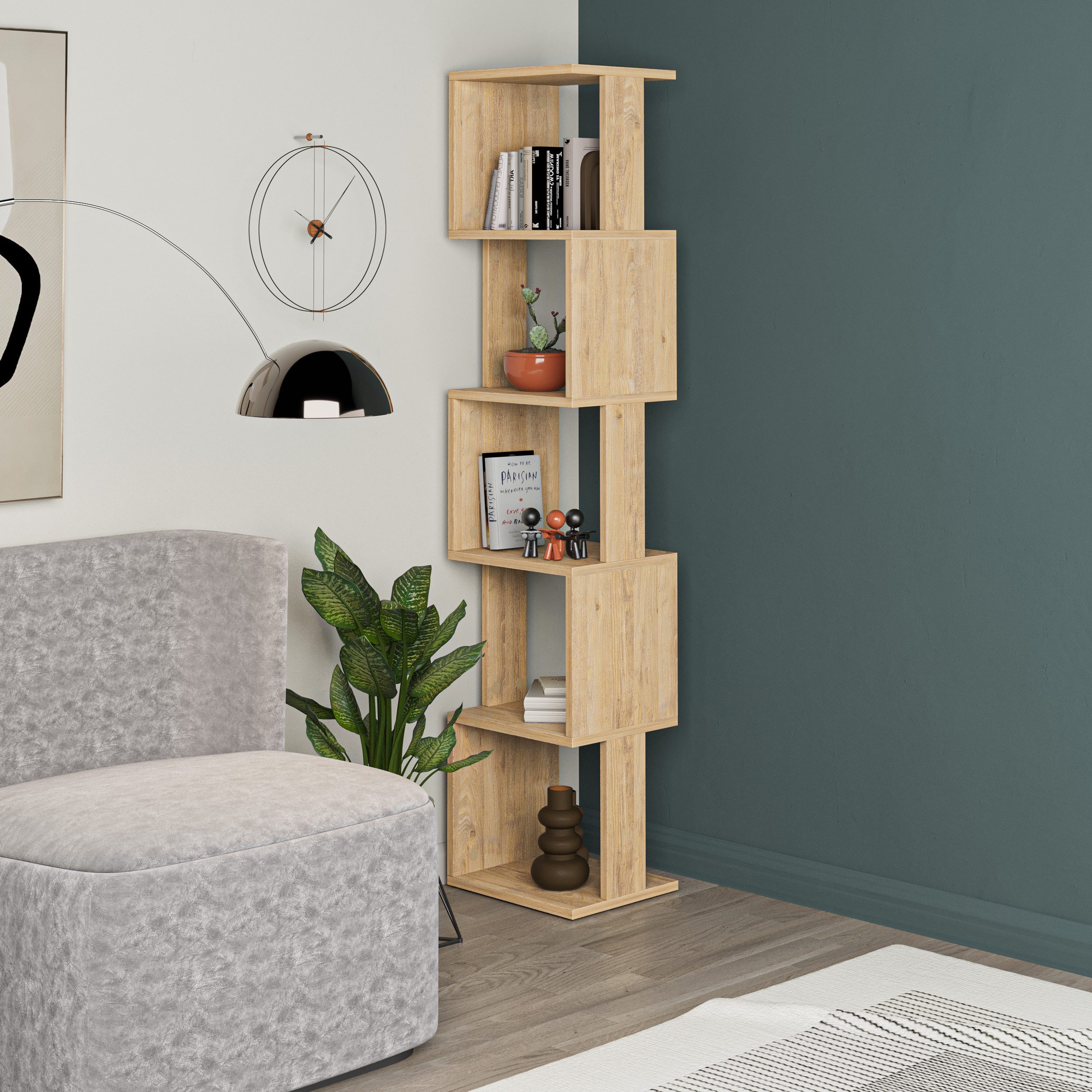 Decortie Bücherregal Piri, Modernes Bücherregal Display günstig online kaufen