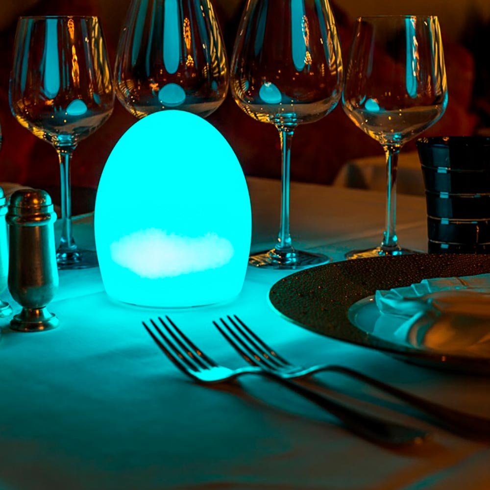 mit Licht-Trend Weiß Gartenleuchte Point LED-Tischlampe Aida Akku App-Steuerung