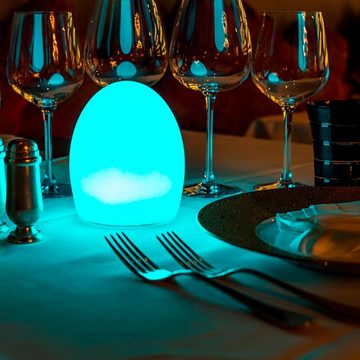 Licht-Trend Gartenleuchte Point Aida Akku LED-Tischlampe mit App-Steuerung Weiß