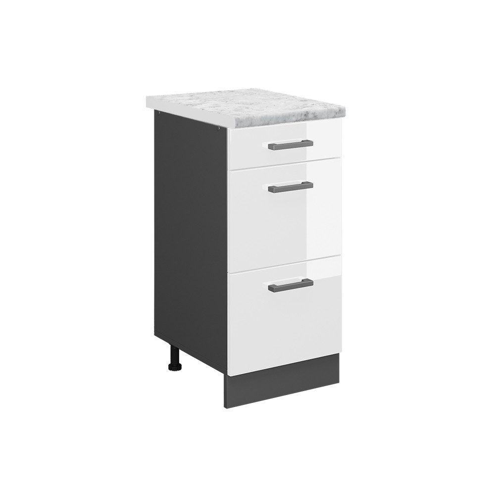 Vicco Unterschrank R-Line, Weiß Hochglanz/Anthrazit, 40 günstig online kaufen
