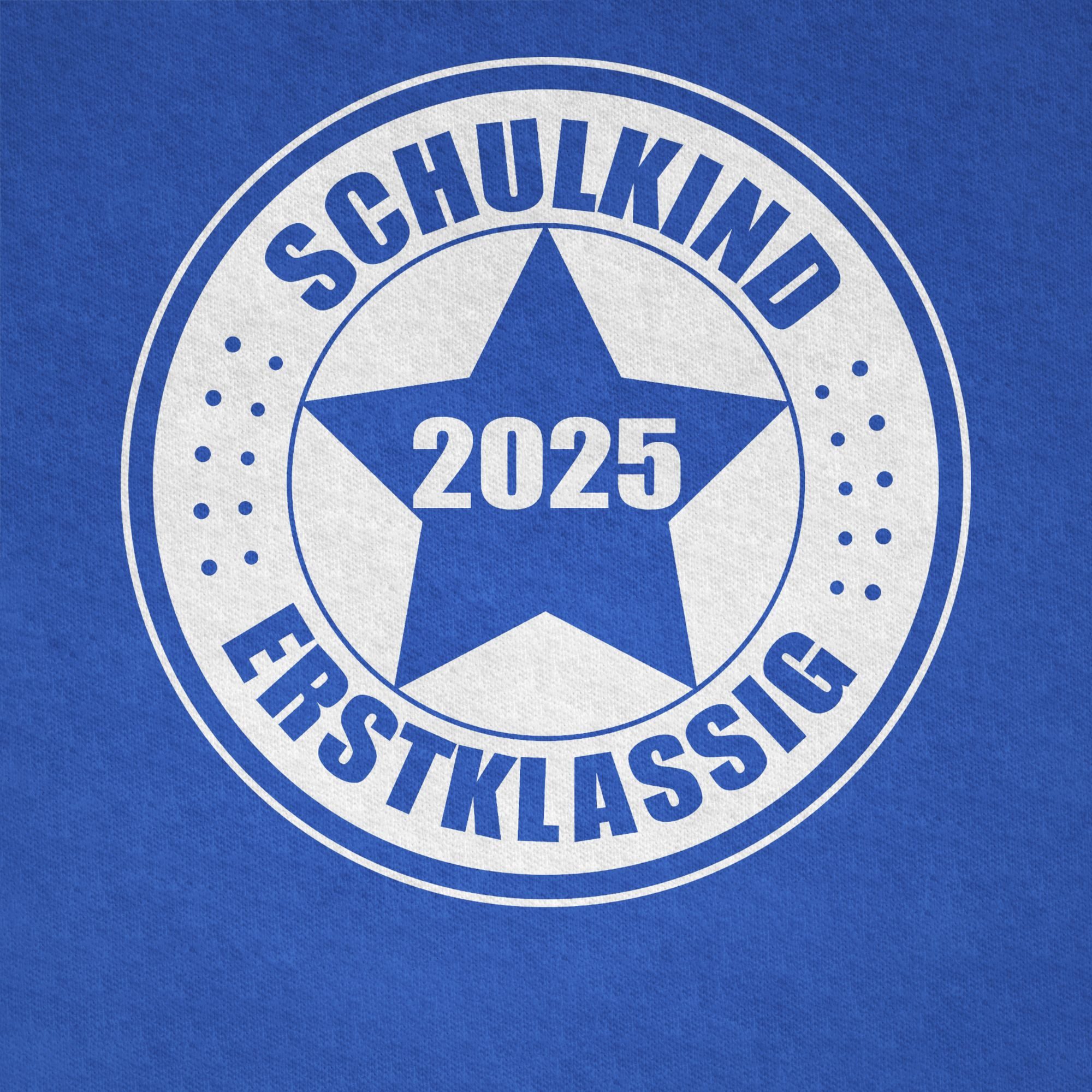 Shirtracer T-Shirt Schulkind 2025 Erstklassig Geschenk Einschulung Geschenke Schulanfang (1-tlg) Einschulung Junge Schulanfang Geschenke