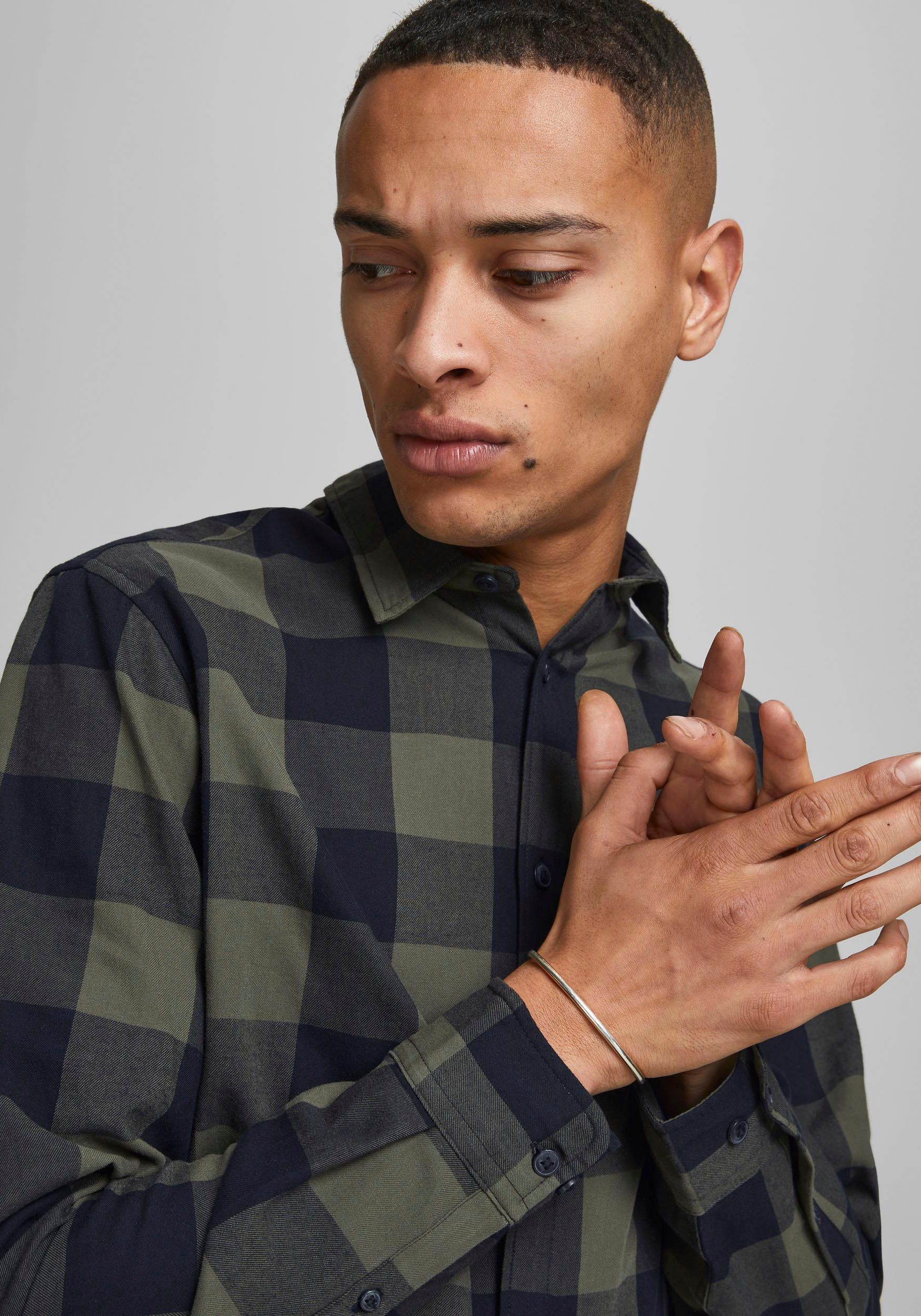 Jack & Jones Karohemd JJ JJEGINGHAM TWILL SHIRT L/ günstig online kaufen