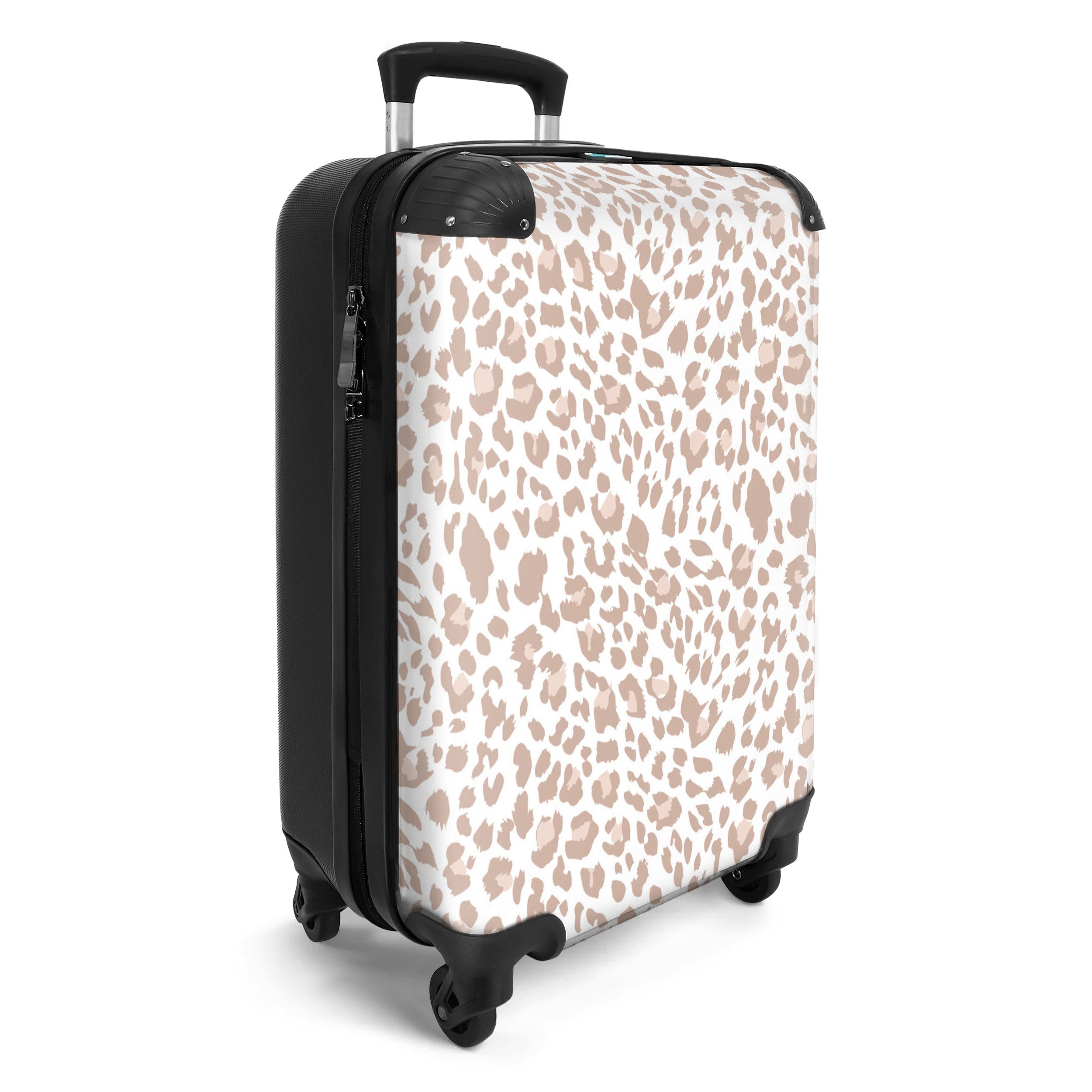 NoBoringSuitcases.com© Hartschalen-Trolley Tiermuster - Braun - günstig online kaufen