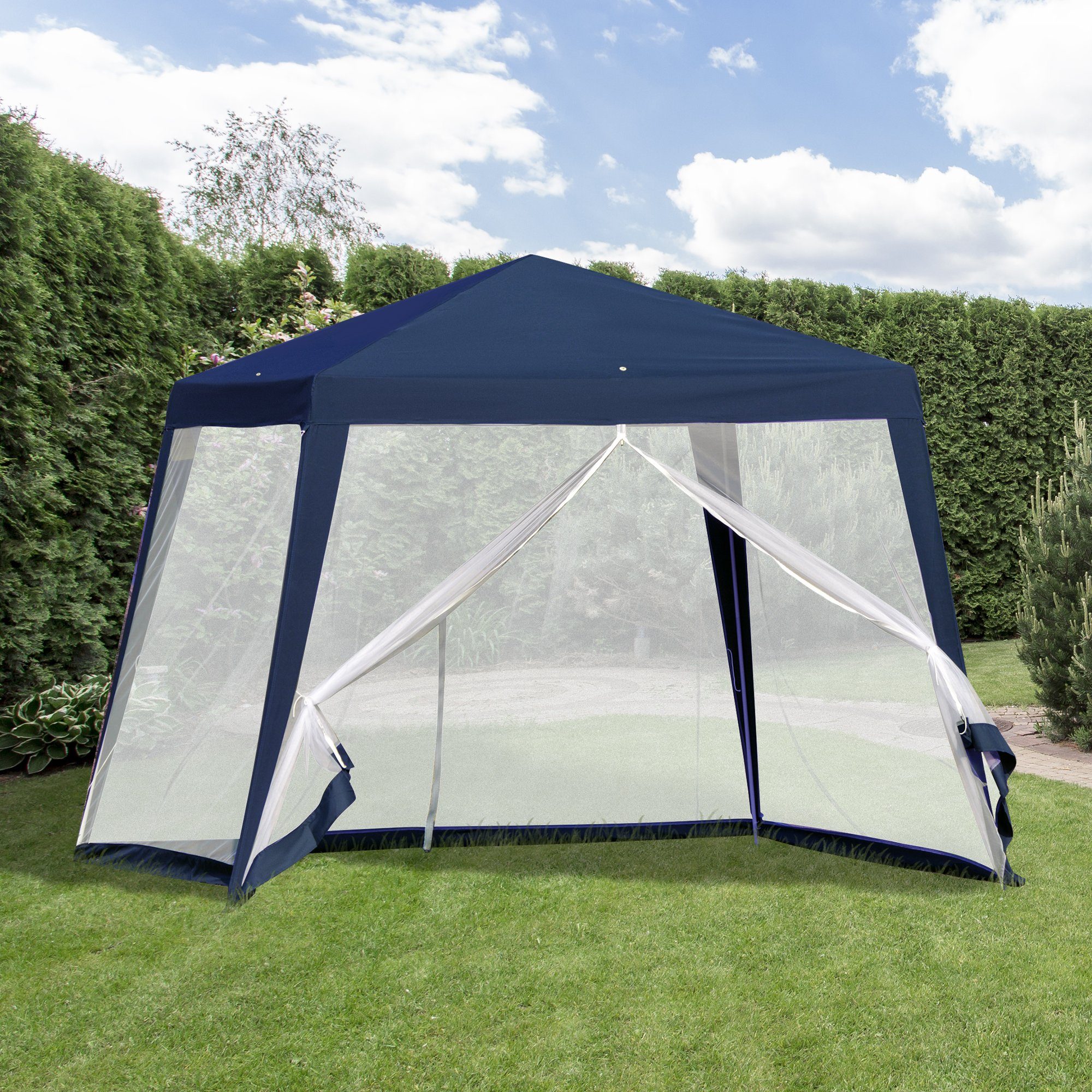 Outsunny Pavillon Partyzelt, Wetterfest, Zelt mit günstig online kaufen