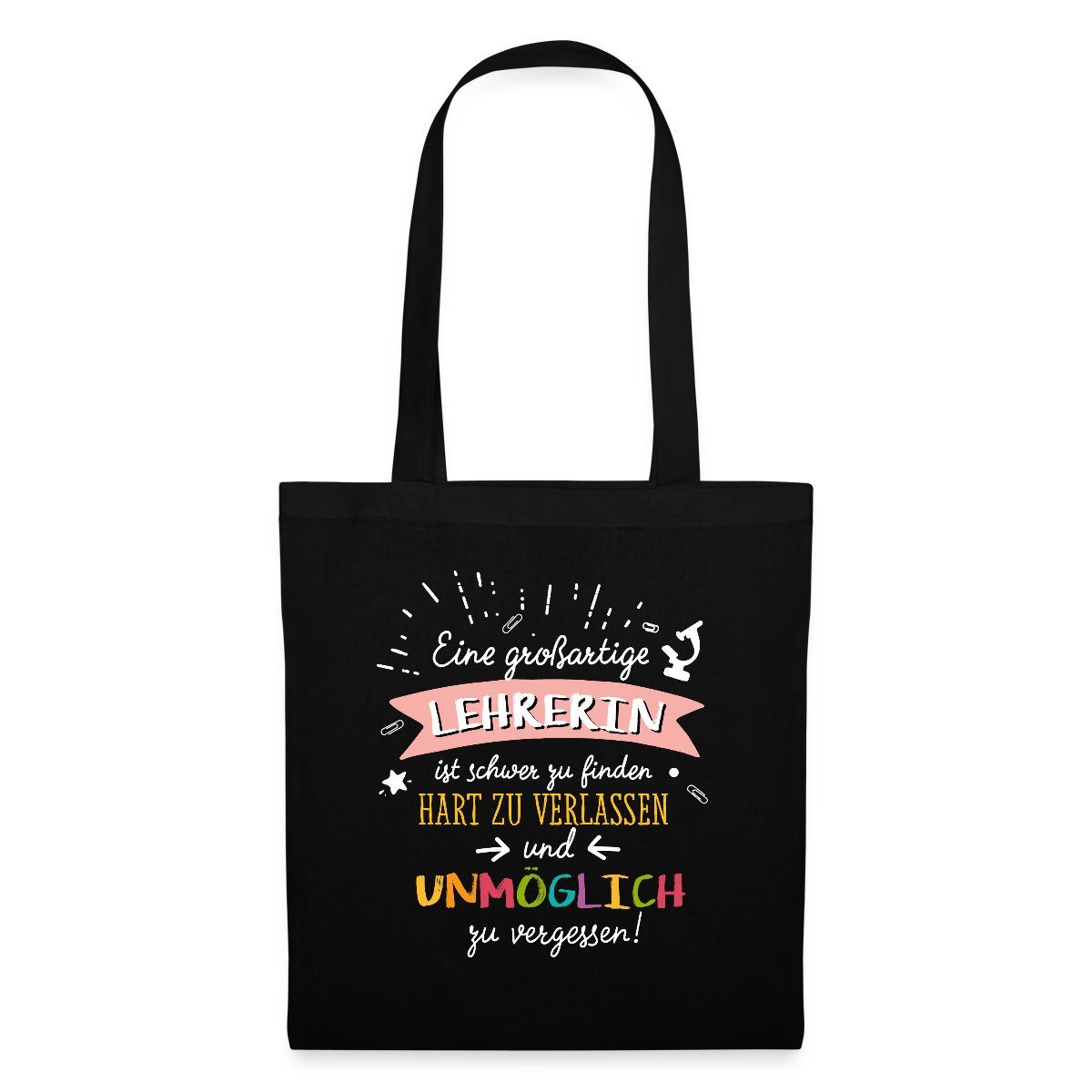 Henkeltasche Großartige Lehrerin Geschenk Stoffbeutel