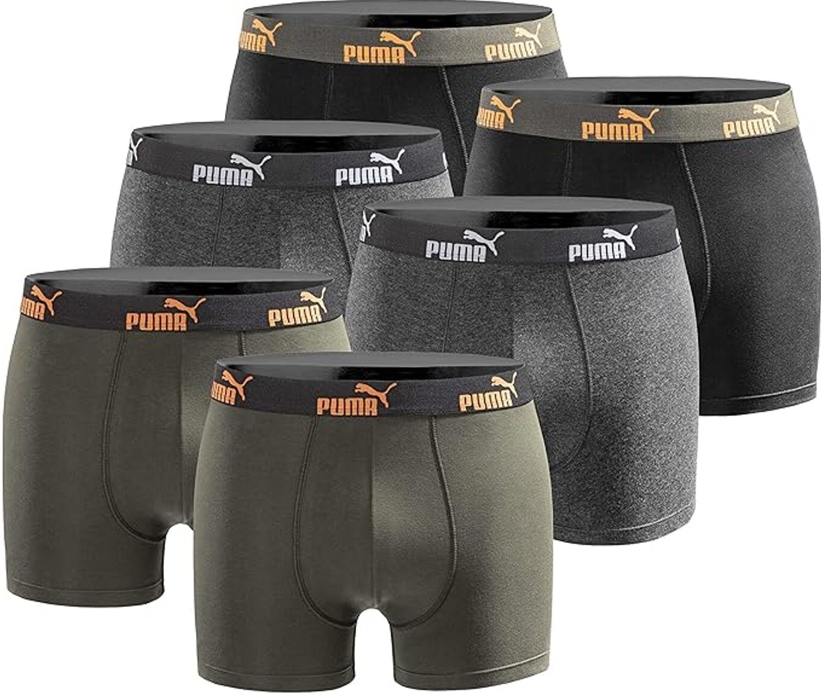 PUMA Боксерские мужские трусы, боксерки Puma 6er Pack Herren Basic Limited Edition