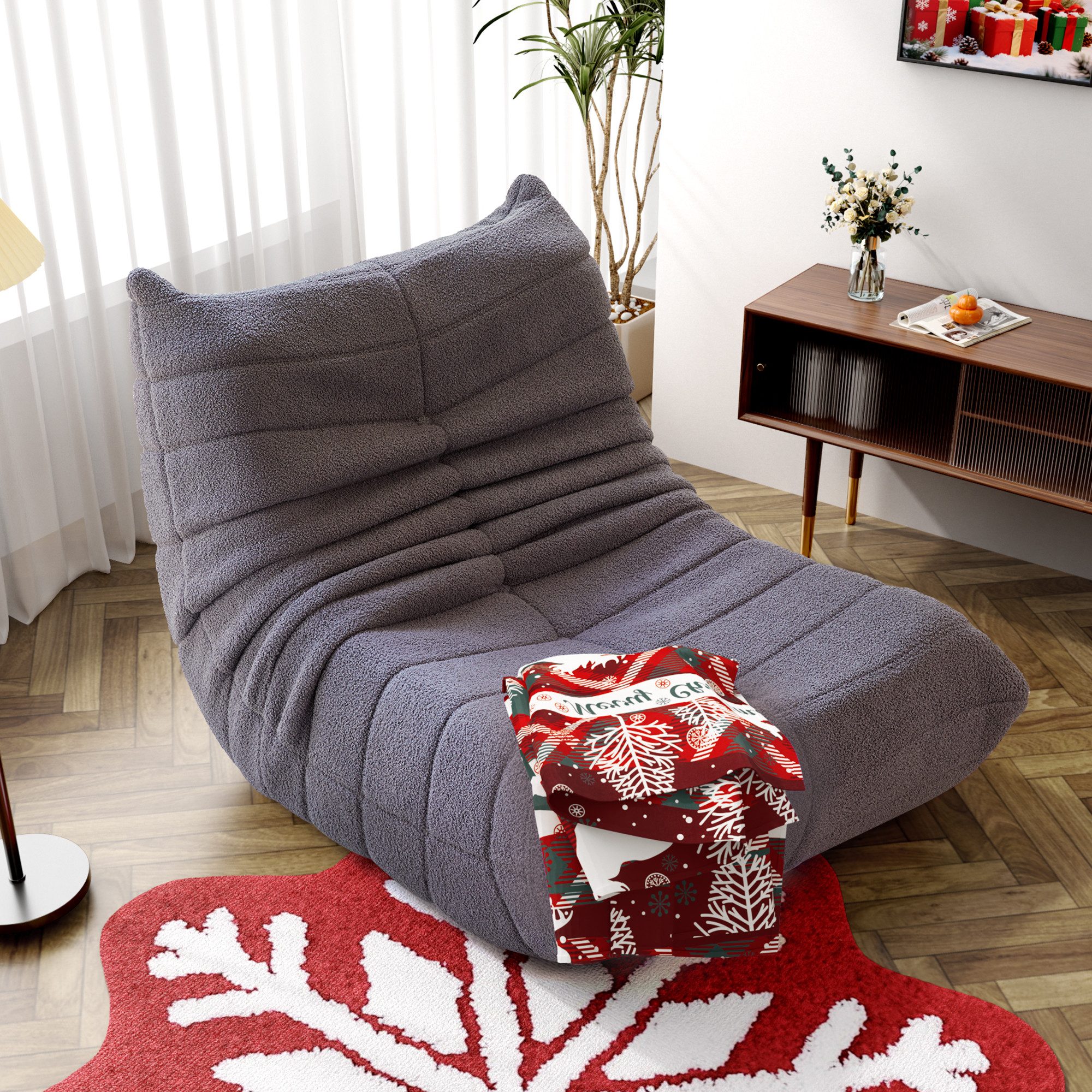 STILVORA Sitzsack Relaxsessel Indoor-Lazy Sofa Einzelsofa,Hochelastischer Schwamm