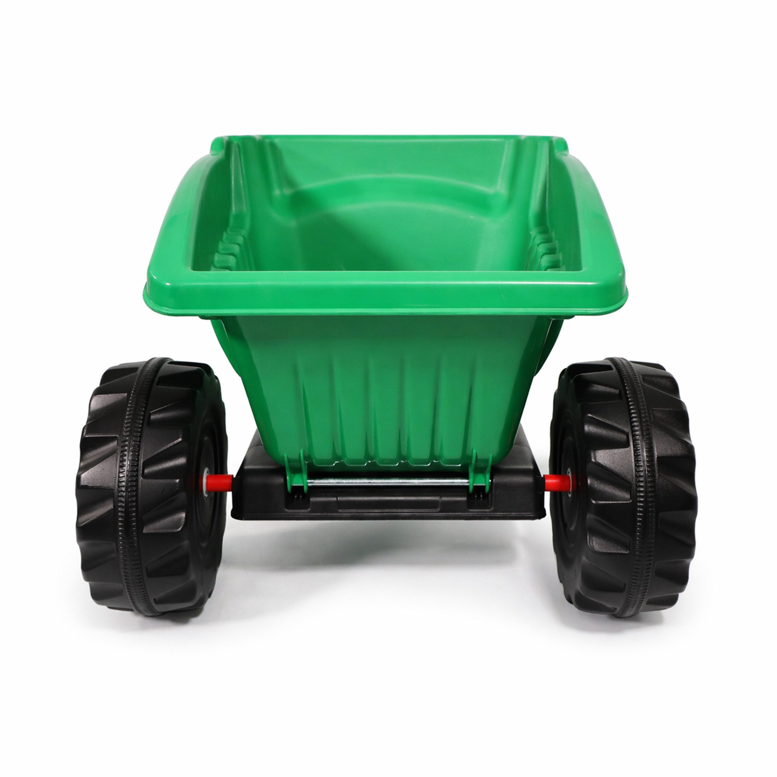 Lemodo Trettraktor Anhänger mit Kippfunktion 35 kg belastbar ab 3 Jahre, Anhänger mit Kippfunktion, 35kg belastbar