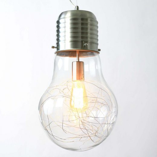 Licht-Erlebnisse Pendelleuchte »FUTURA 003«, Hängeleuchte Edelstahl