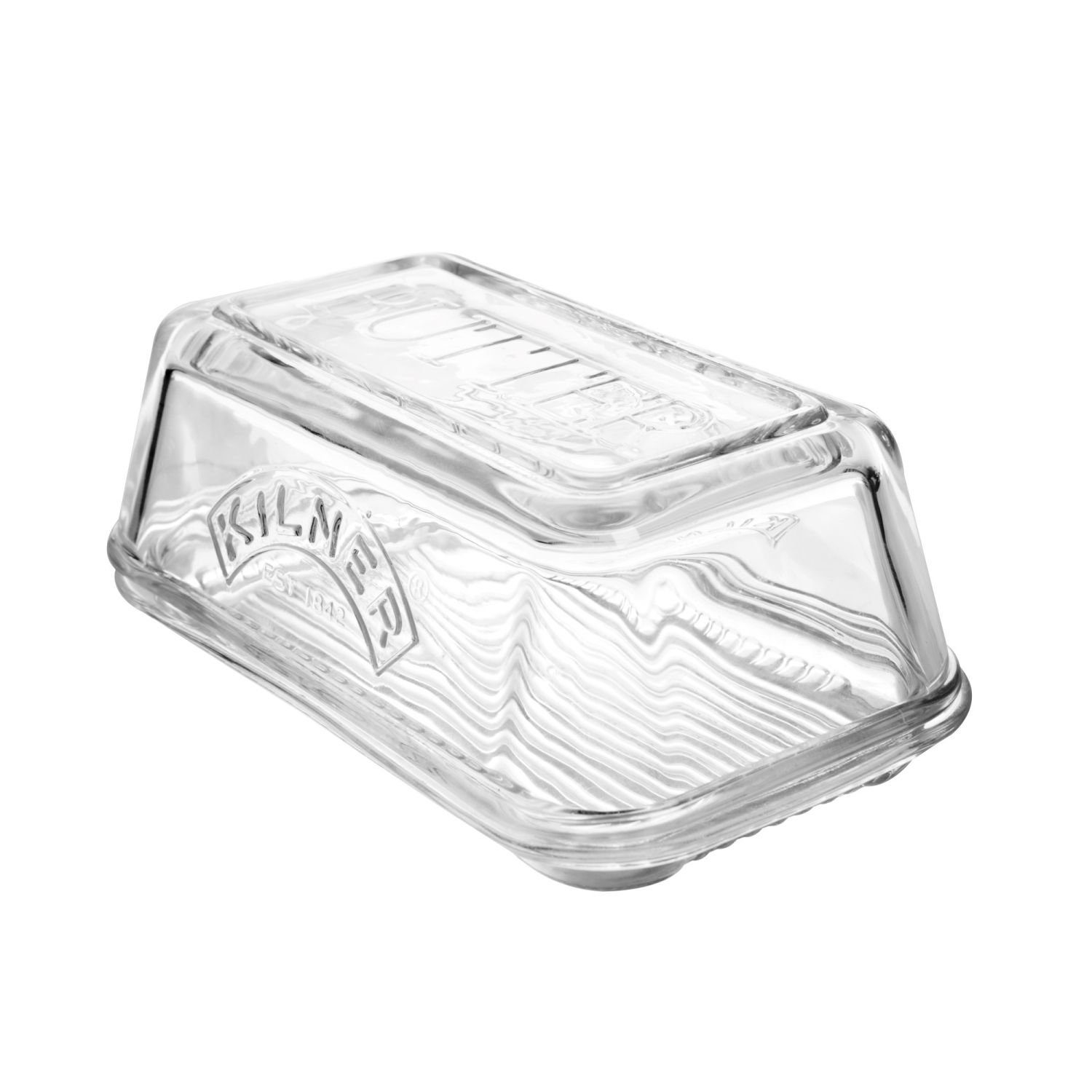 KILNER Butterdose Glas 250 g, Glas, (1-tlg), für ein Butterstück mit einem  Gewicht von 250 Gramm geeignet